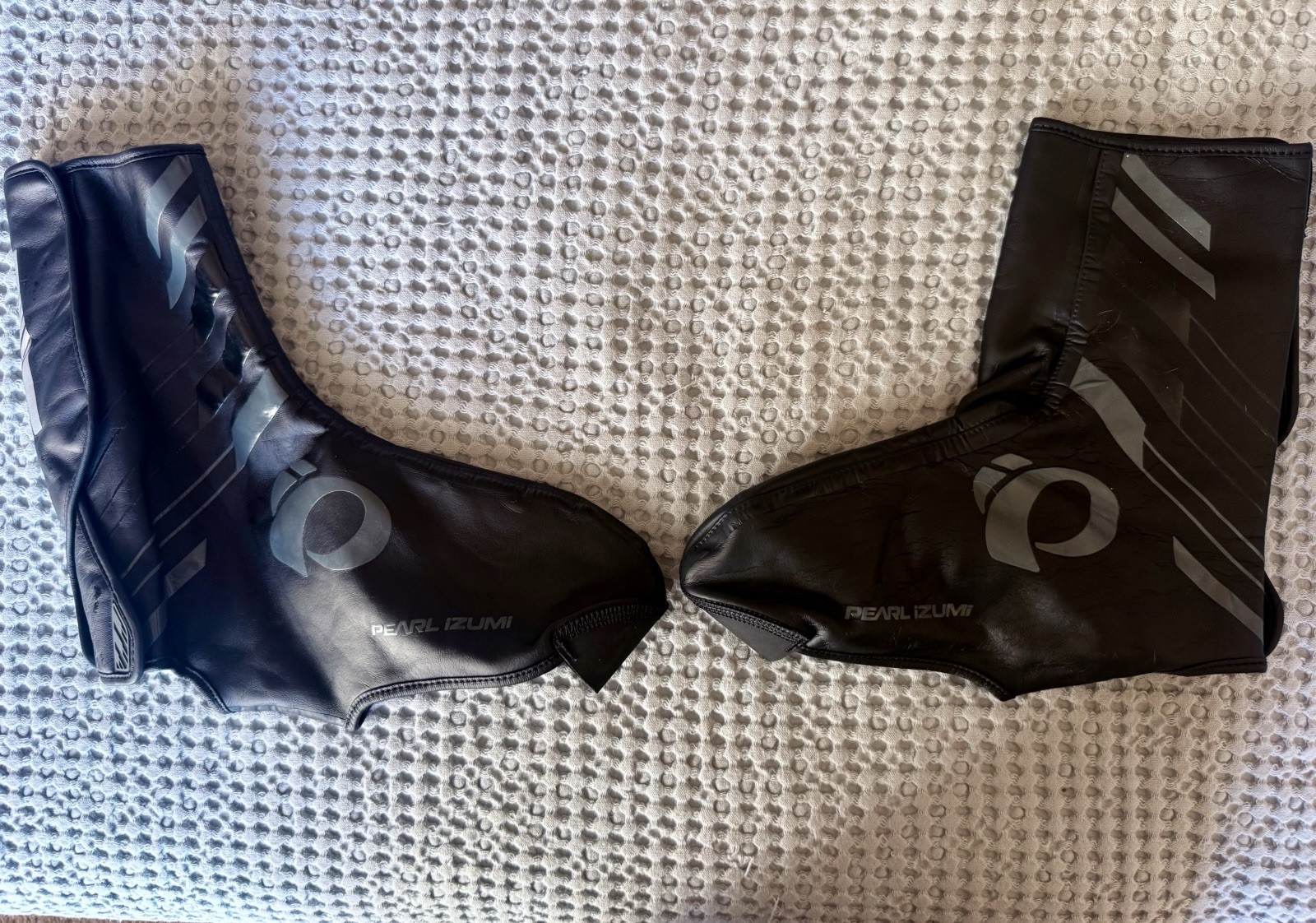 Pearl Izumi Cycling Shoe Covers Black Reflective Softshell Road Bike Size Large