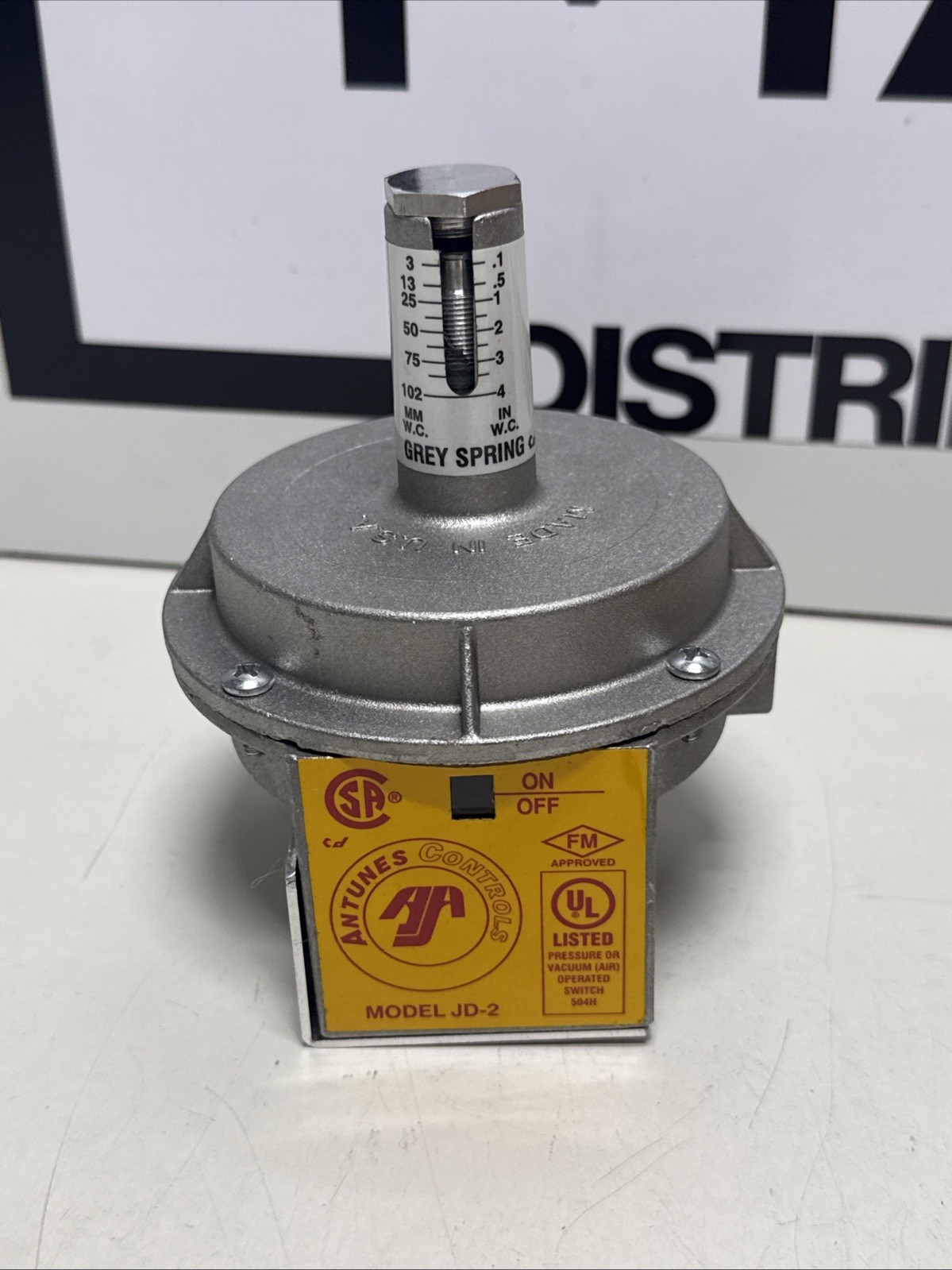 ANTUNES 801111302 JD-2-GREY PRESSURE SWITCH 0.1-4.0" WC UNMP