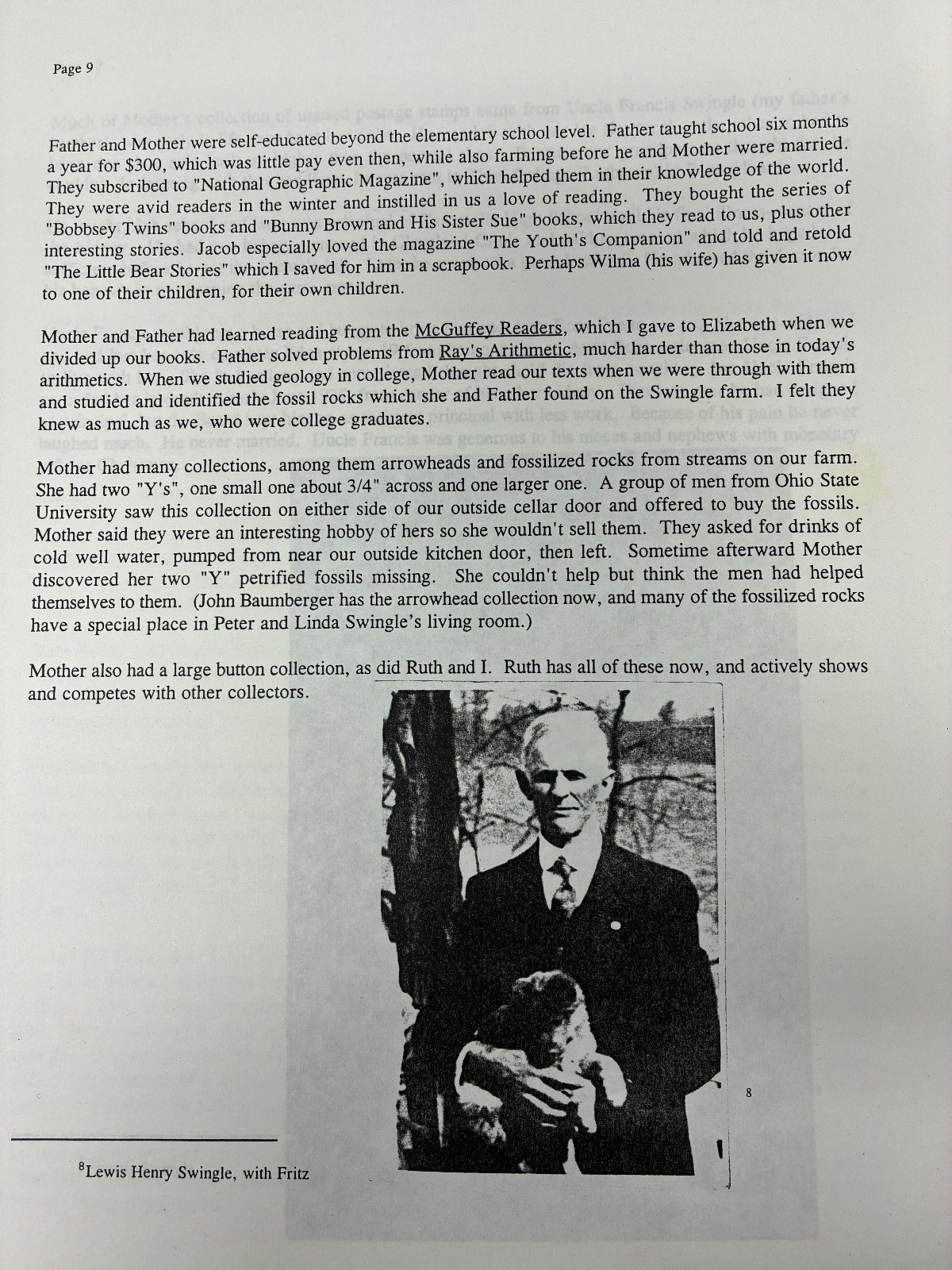 1900s Farm Family Rural Life History Muskingum County Ohio Typed Diary Memoir