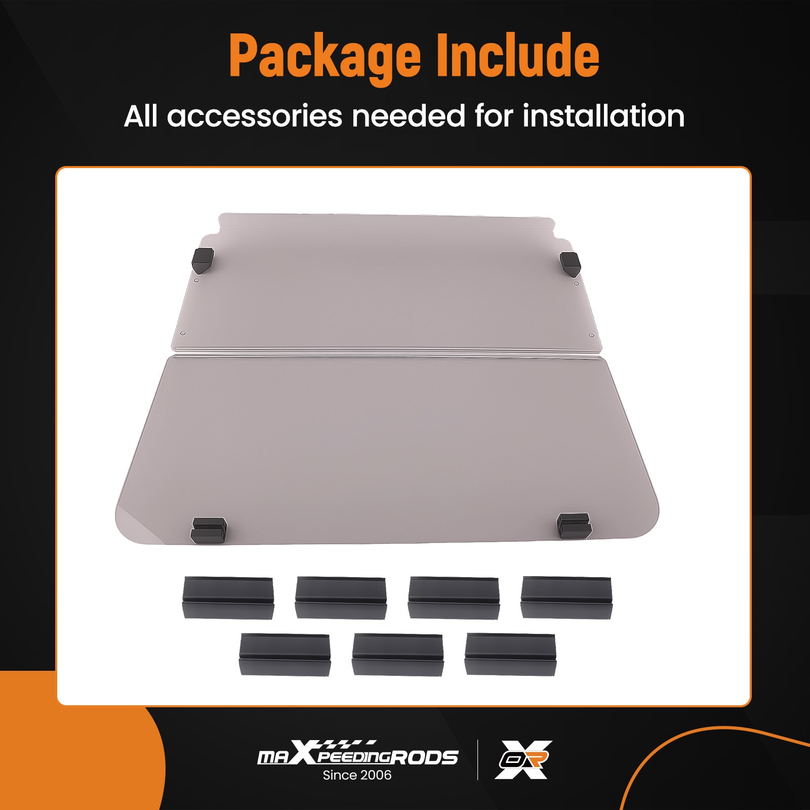 Tinted Folding Windshield Windscreen for Club Car DS Golf Cart 1982-2000.5 Gas