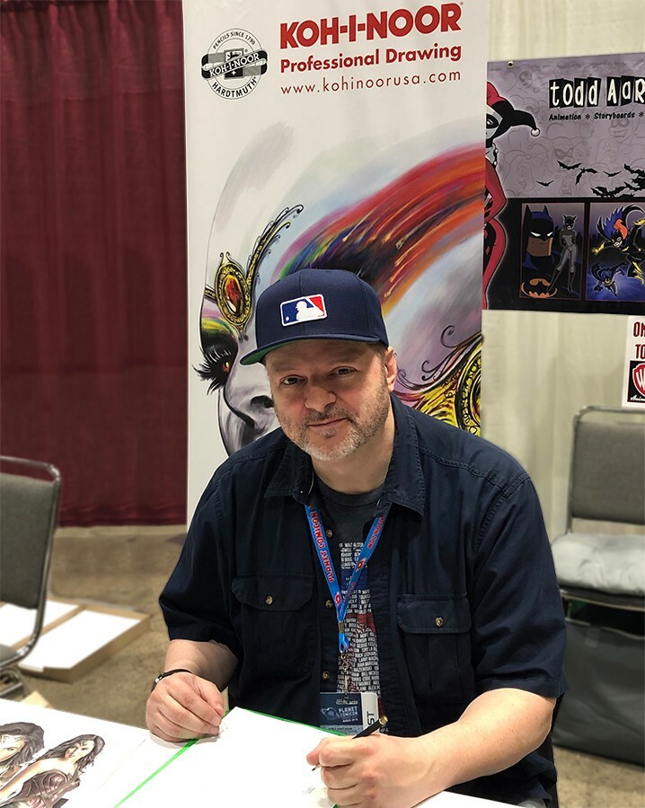 Harley Quinn Convention Sketch by Batman Animator - Original Art Drawing - HOT!