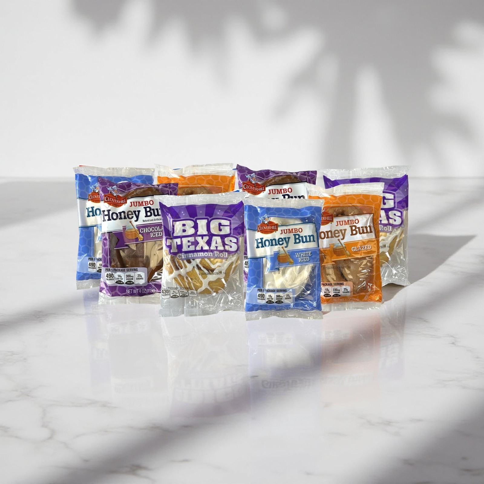 Cloverhill Bakery Ultimate Honey Bun Variety Pack | Big Texas, Chocolate, Iced a