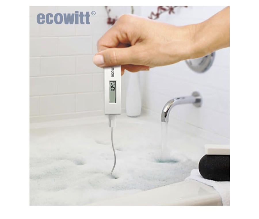 Digital Pool Thermometer with LCD Display, Waterproof Water Temperature Sensor