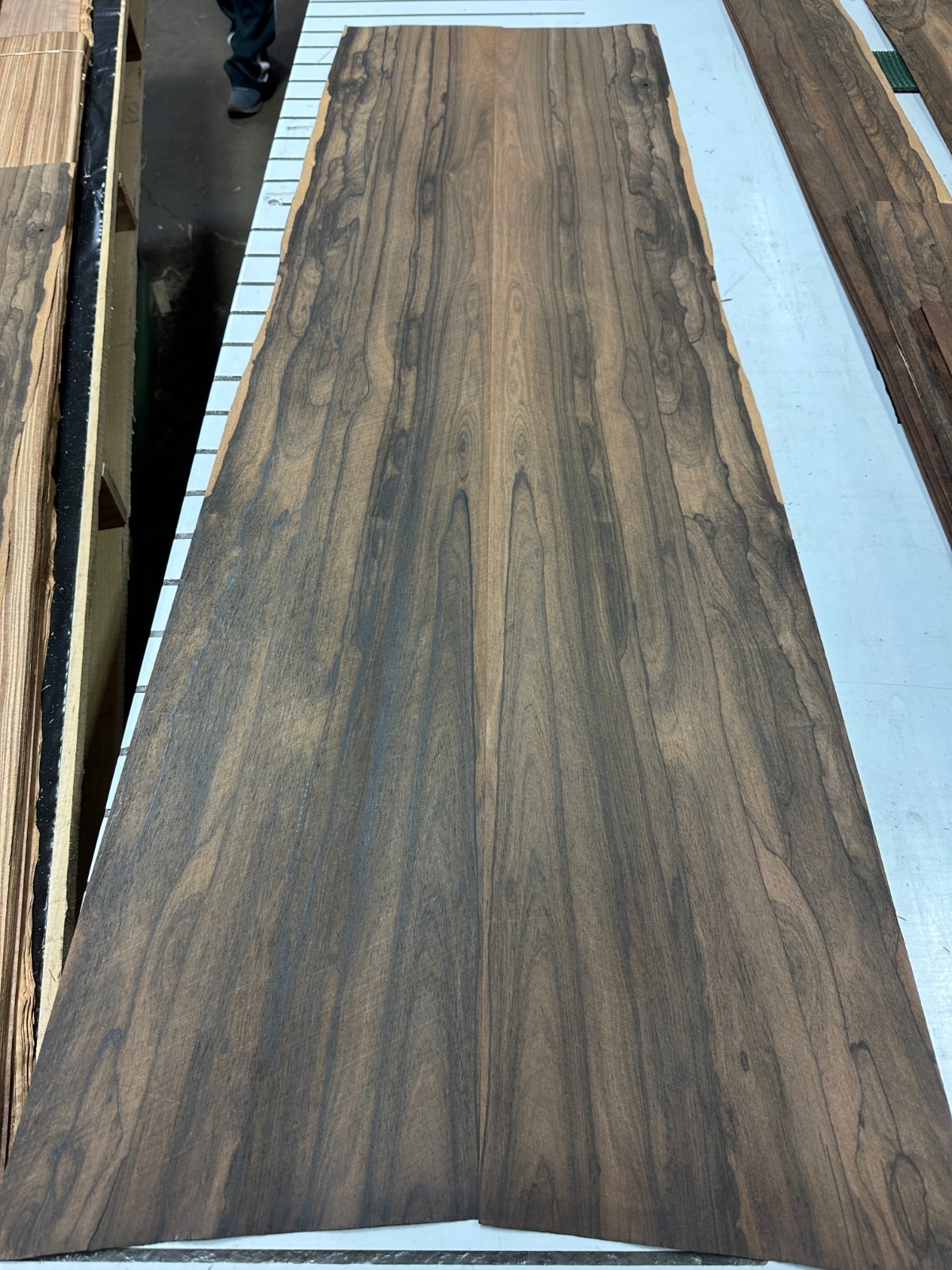 Ziricote Raw Wood Veneer 3 sheets 56'' x 9'' 321A