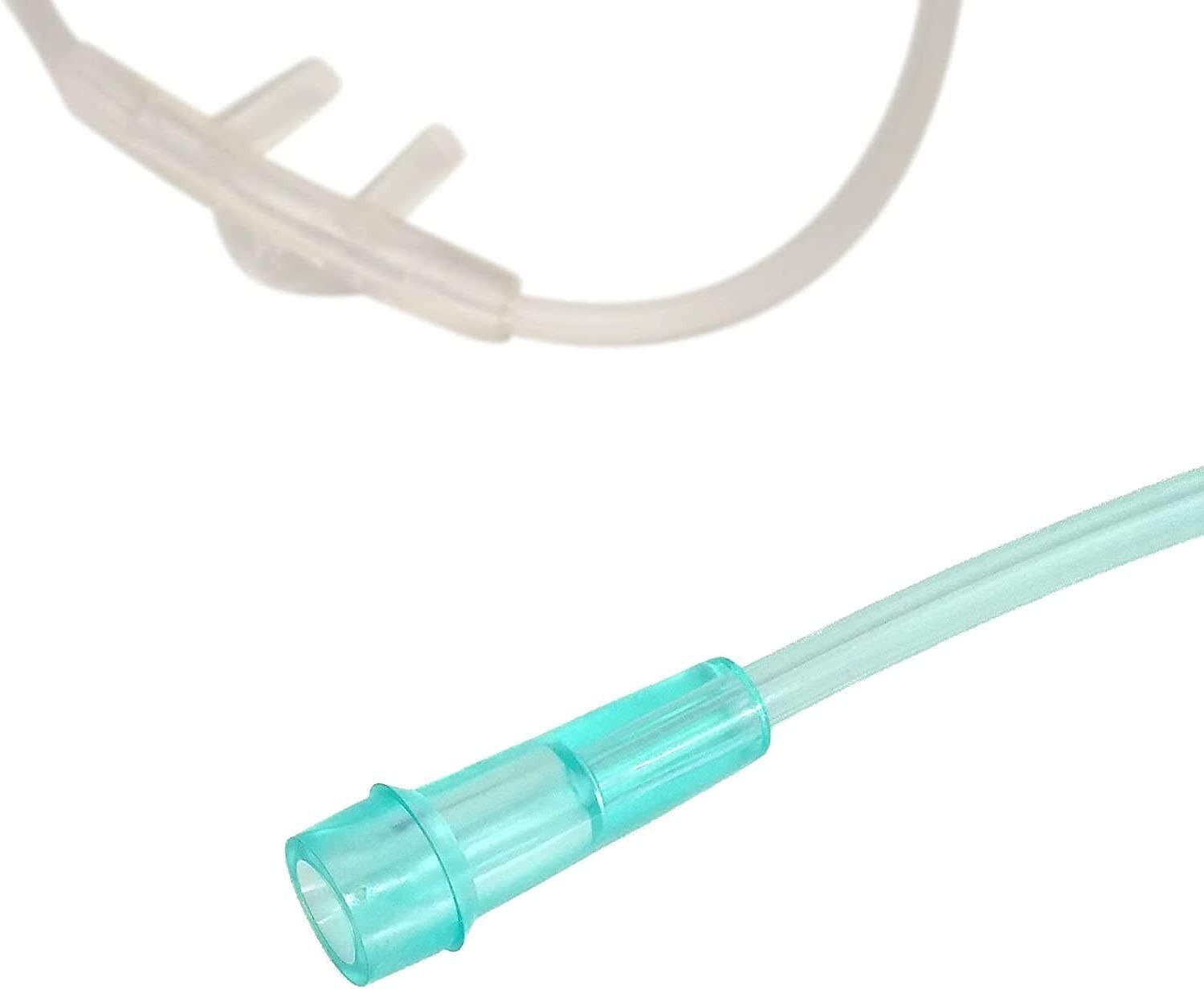 BOX OF 5 (FIVE) 7FT Adult Flexible Tip Soft Nasal Oxygen Cannulas Clear CANROS7