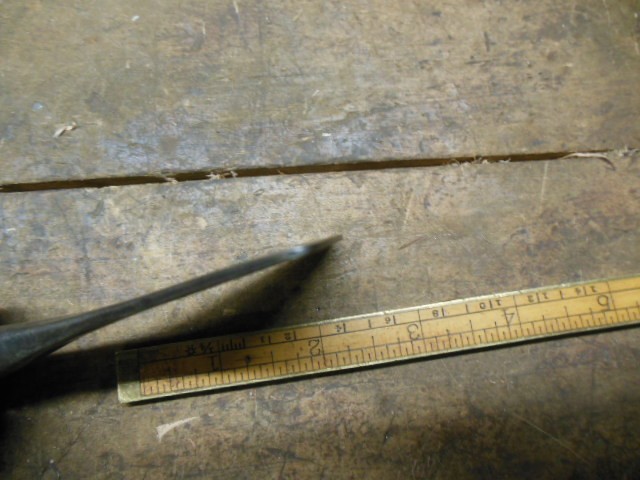 Vintage ship builder caulking iron old carpenter tool