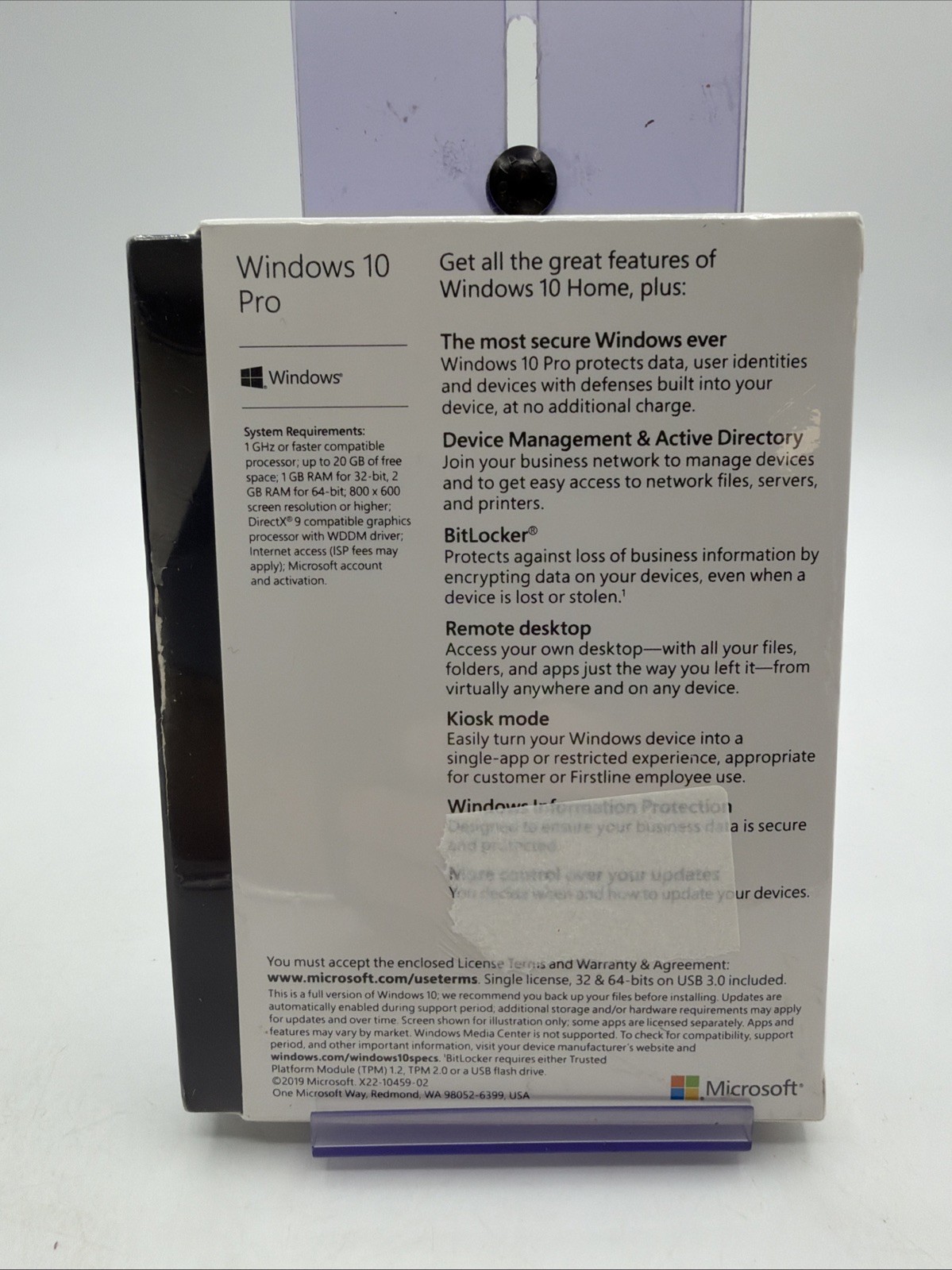 New Windows 10 Professional 32/64-Bit USB Flash Drive Retail Box New Sealed