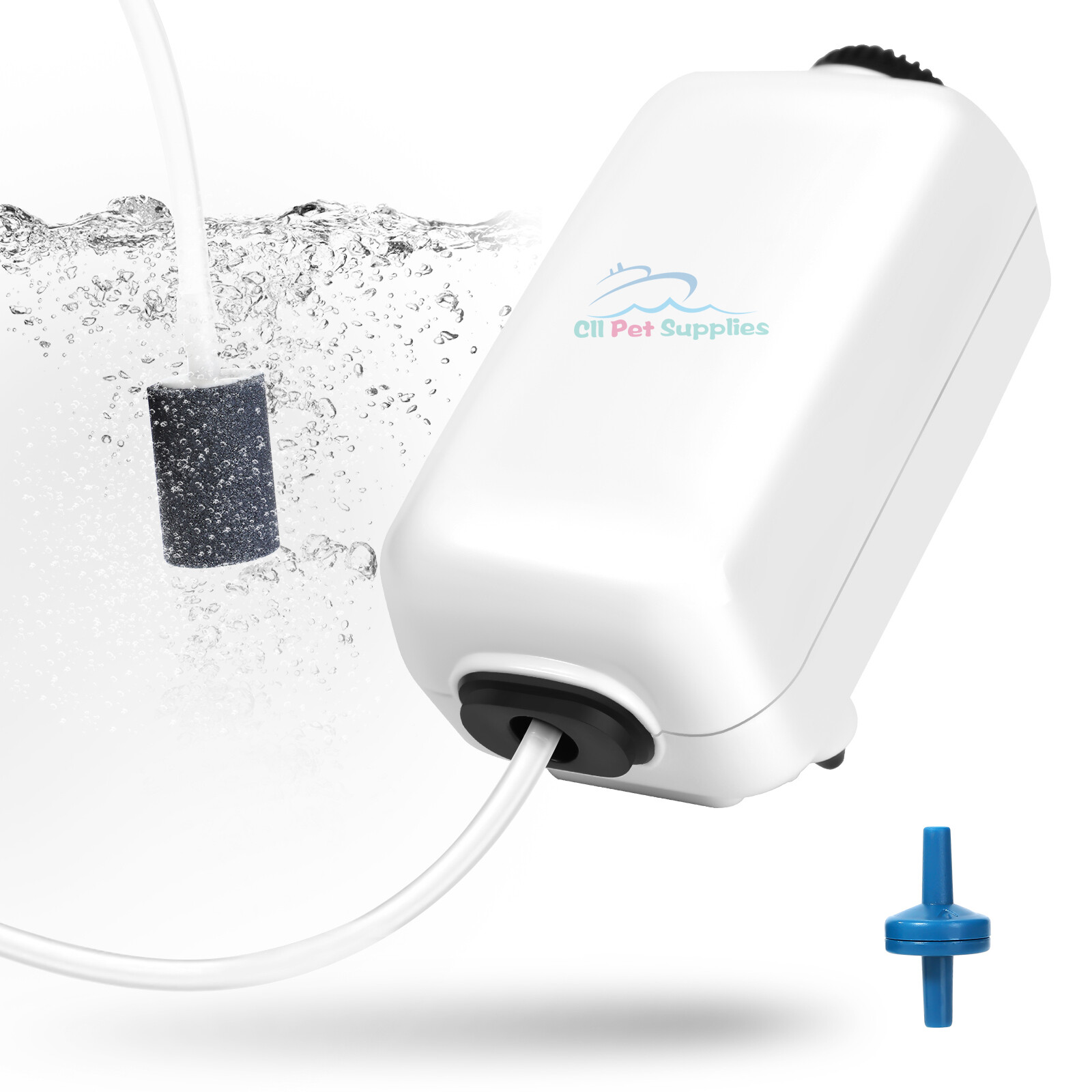 Aquarium Air Pump 55gal Fish Tank Bubbler with Air Stone Tubing Check Valve