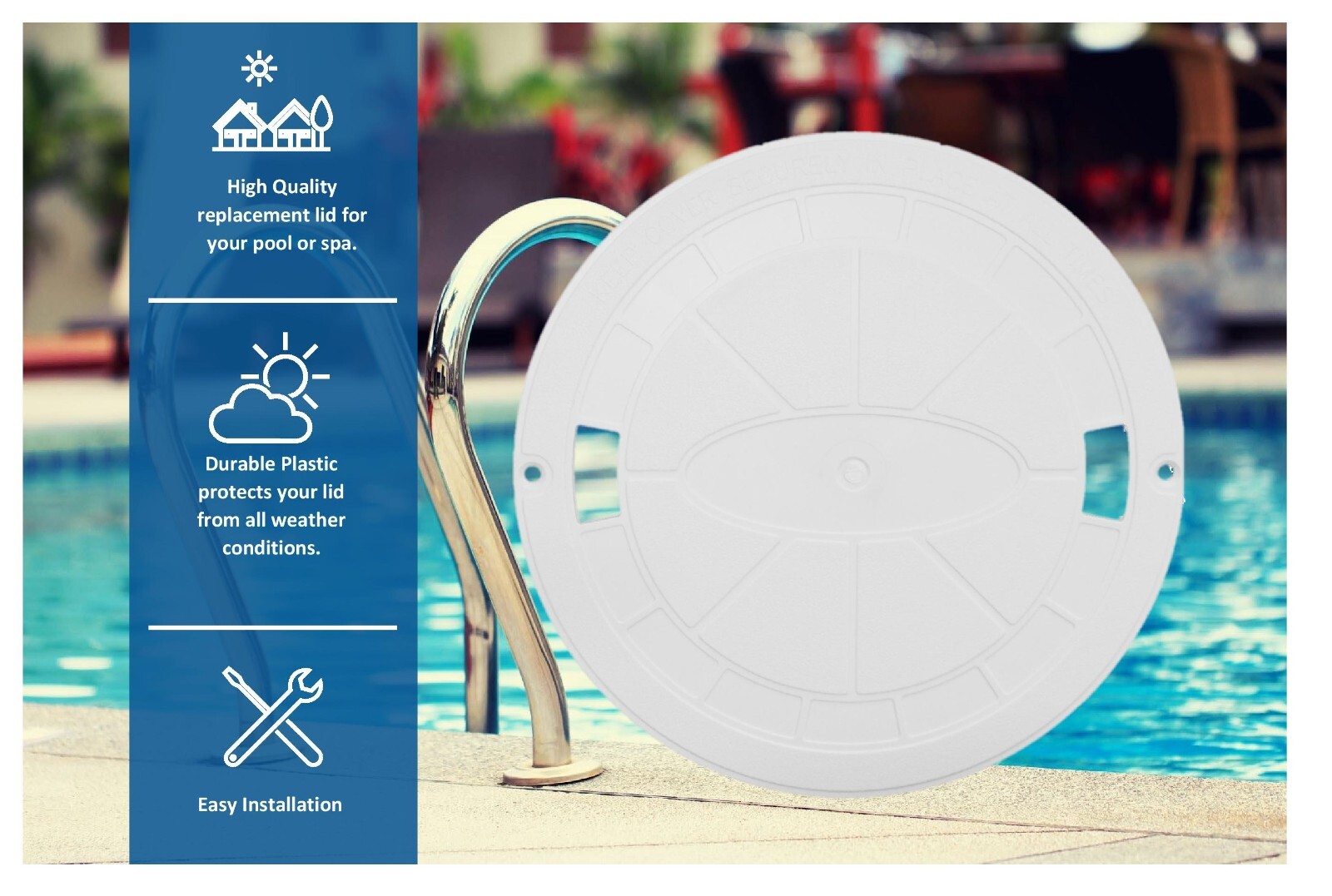 Aftermarket Skimmer Deck Lid Cover for Hayward Swimming Pool SP1070C SPX1070C