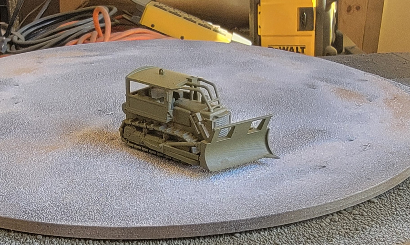 One 1/87 scale Vietnam era Rome Plow, olive drab! EXCLUSIVE!