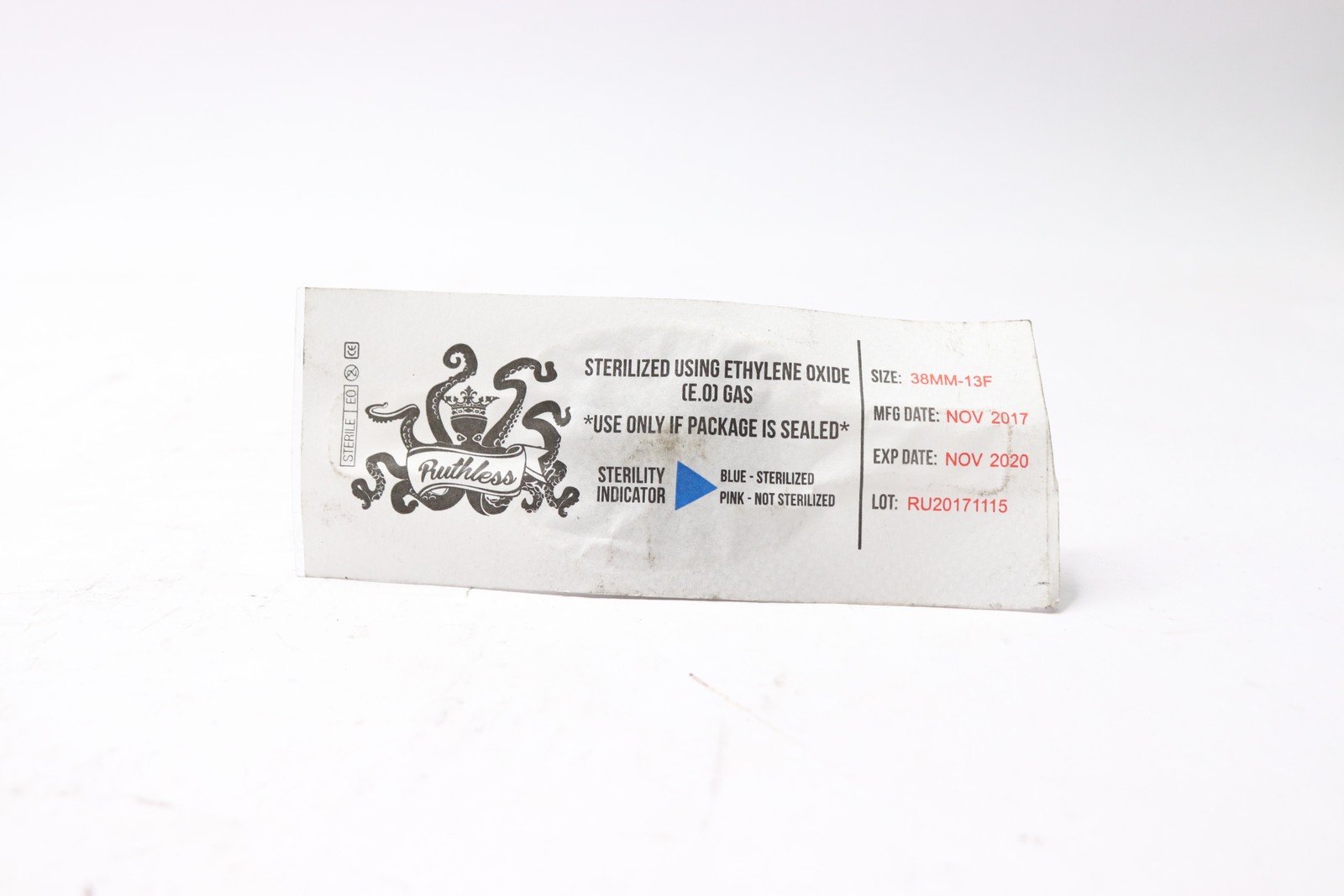 Ruthless Tattoo Grips Black 1.5" x 38mm RUTH-046-064