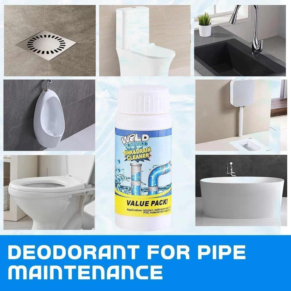 2 Pcs Sink and Drain Cleaner Wild Tornado Pipe Dredge Drain Cleaner