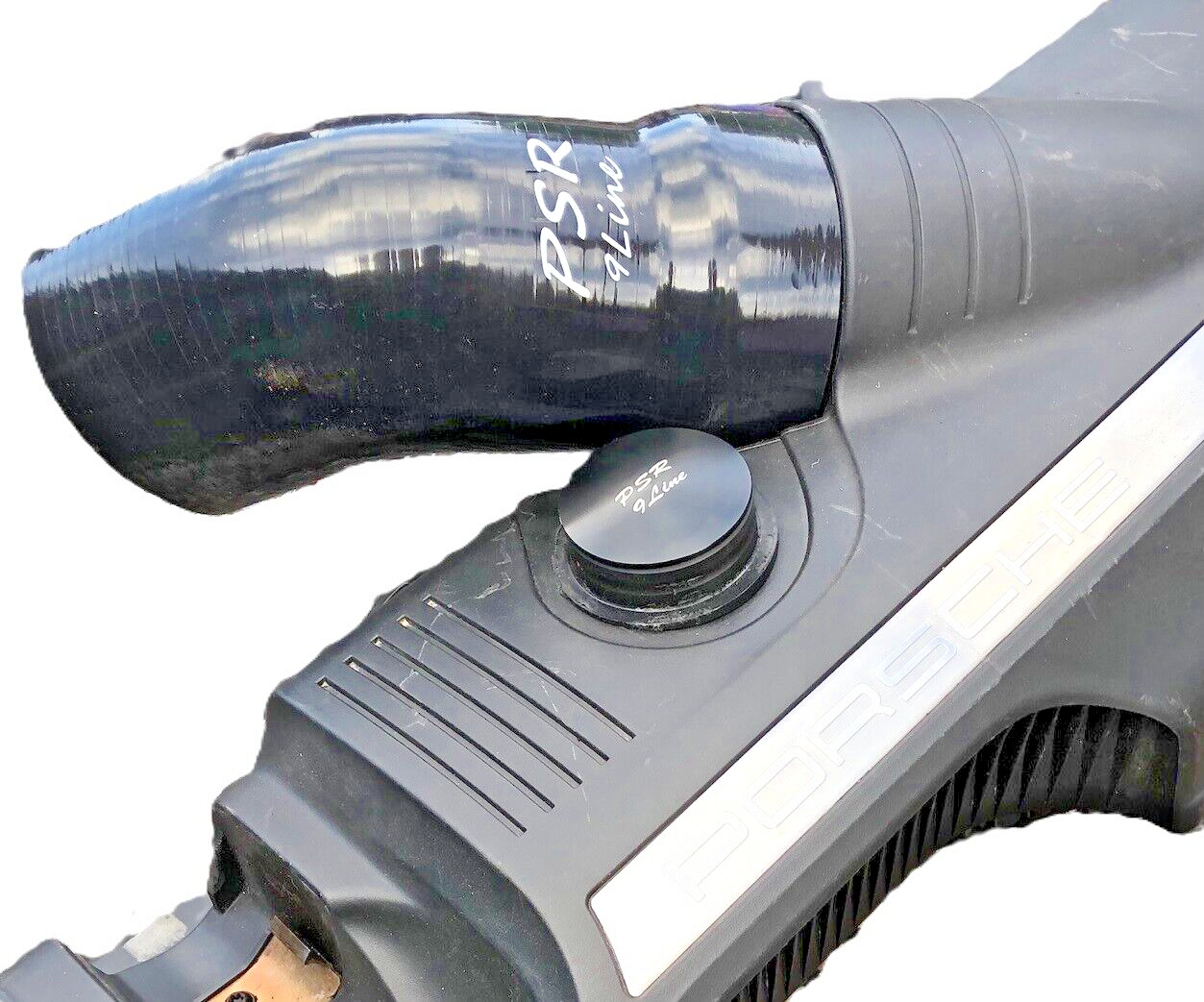 Porsche 997 Resonator Air Box Upgrade with Black Induction Pipe Kit