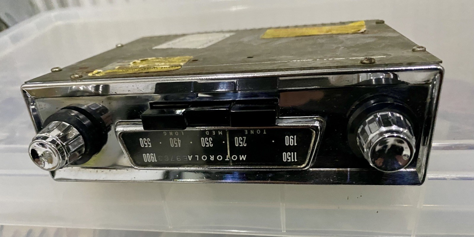 Motorola 115T chrome Car Radio Classic Vintage fully working