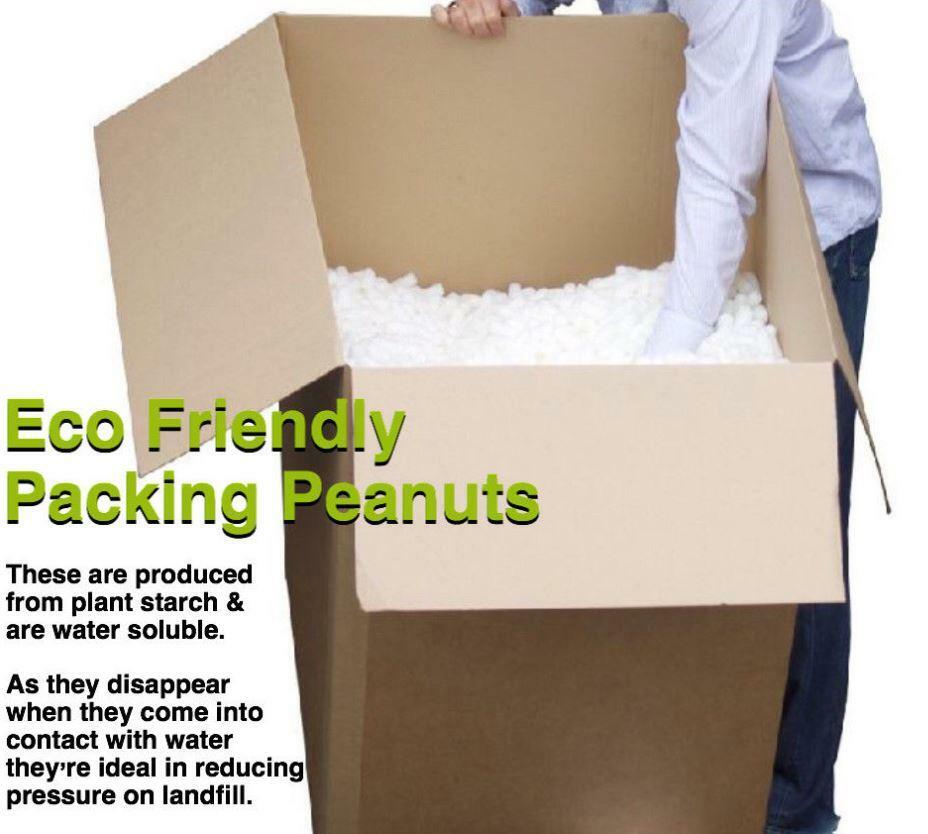 14 Cubic Foot of Eco Friendly Biodegradable Packing Peanuts / Popcorn