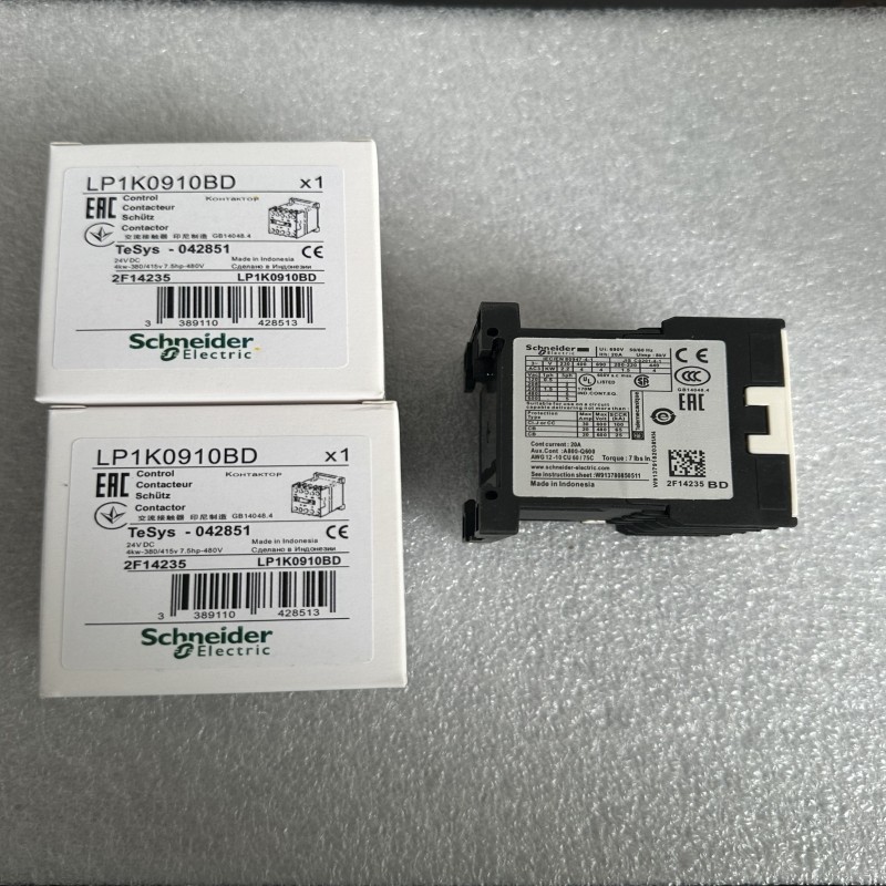 1PCS LP1K0910BD Schneider New Contactor: Expedited Shipping US In-Stock