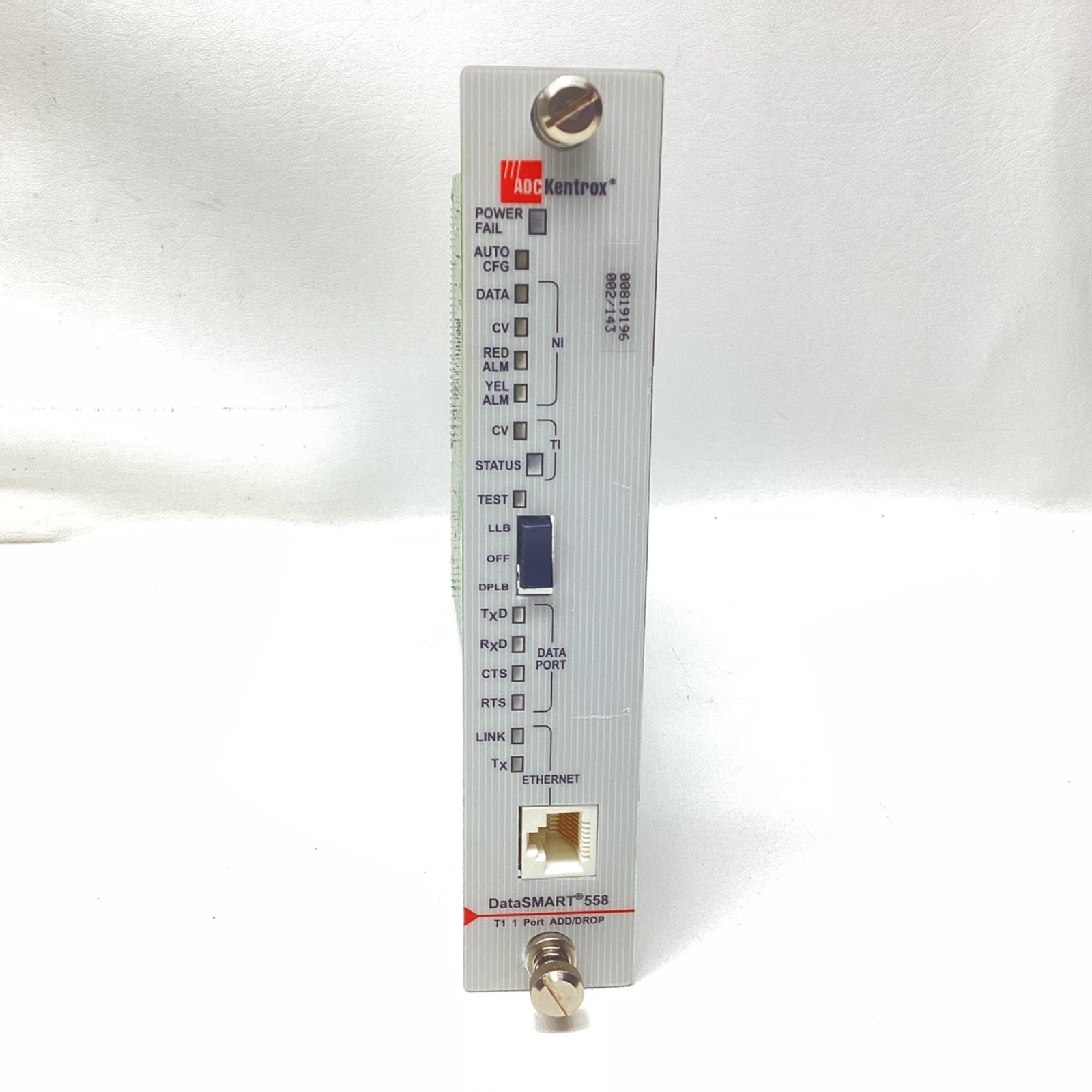 ADC Kentrox DataSMART 558 T1 1 Port. ADD/DROP -WARRANTY-