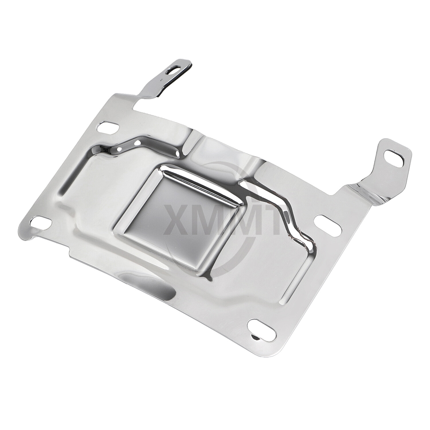 Chrome License Plate Relocation Mount For Harley Street Glide Road King Softail