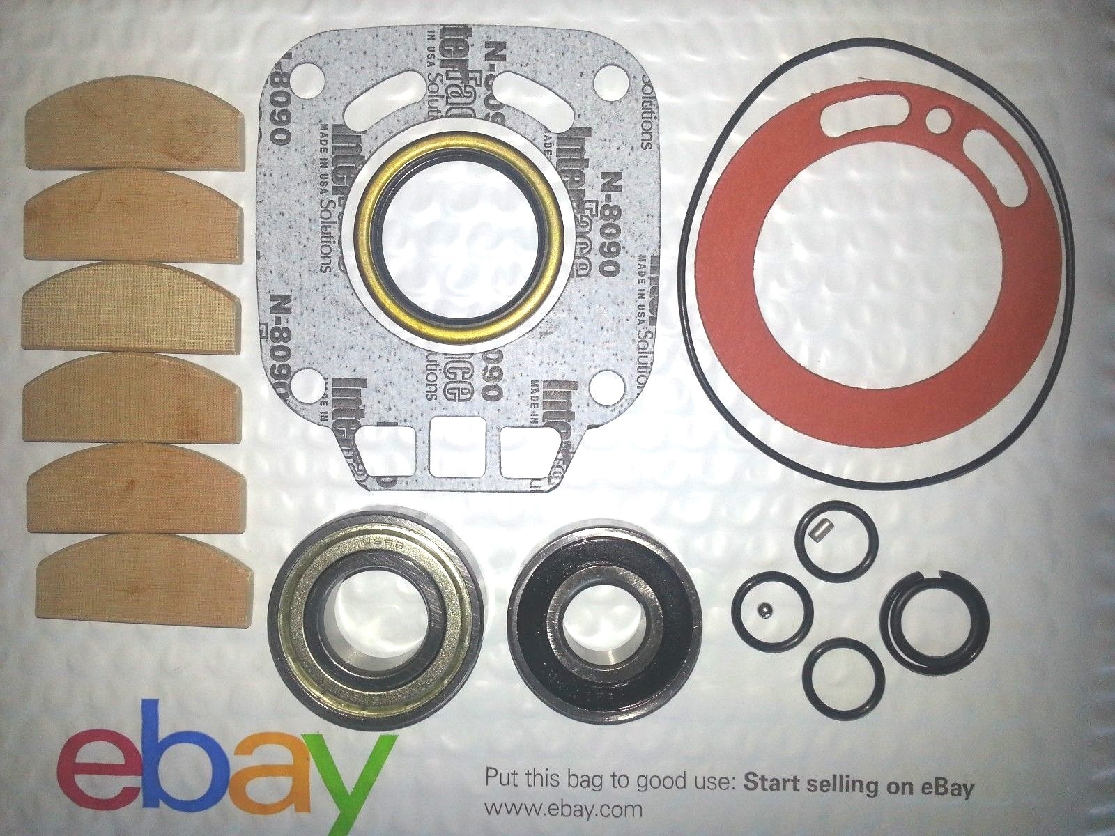 CHICAGO PNEUMATIC 7782 TUNE UP KIT 8940169847+BEARINGS+FRONT SEAL+1" RING KIT