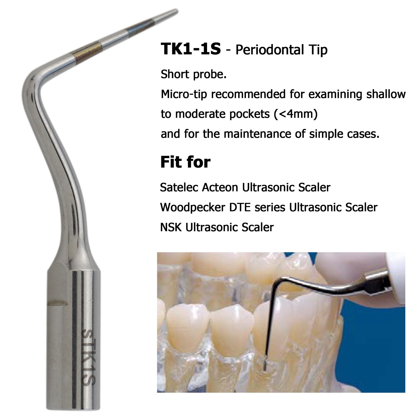 Dental Ultrasonic Satelec Piezo Scaler Tips ACTEON Piezotome Cube Surgery Tips