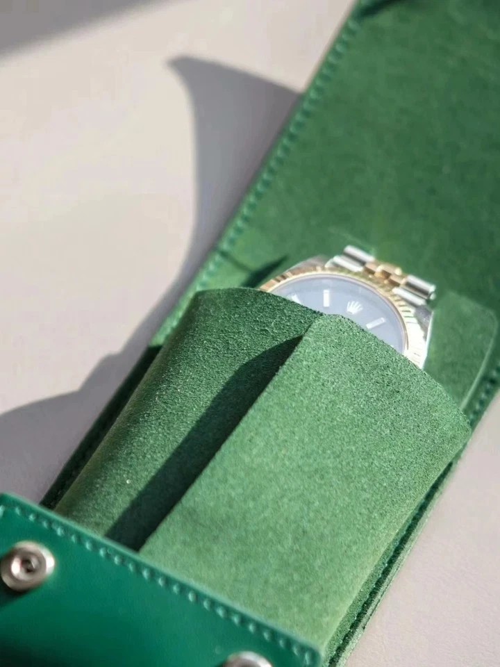 Rolex Leather Travel Pouch Premium Service Center Pouch No Watch