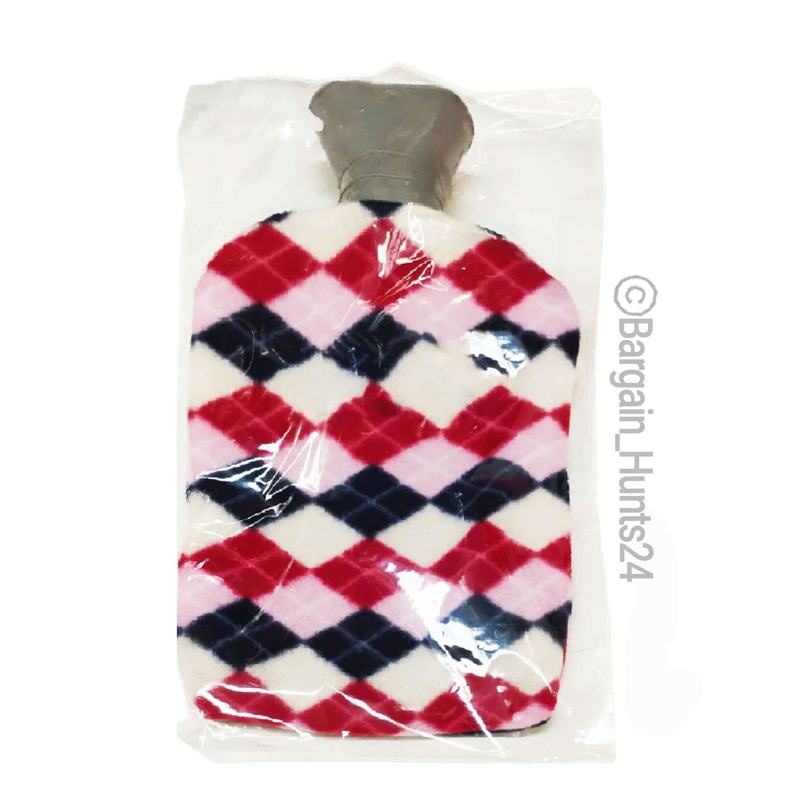 Hot Water Bottle with Plush Cover Rubber Bag For Warm Therapy 2000ml (Pack of 1)