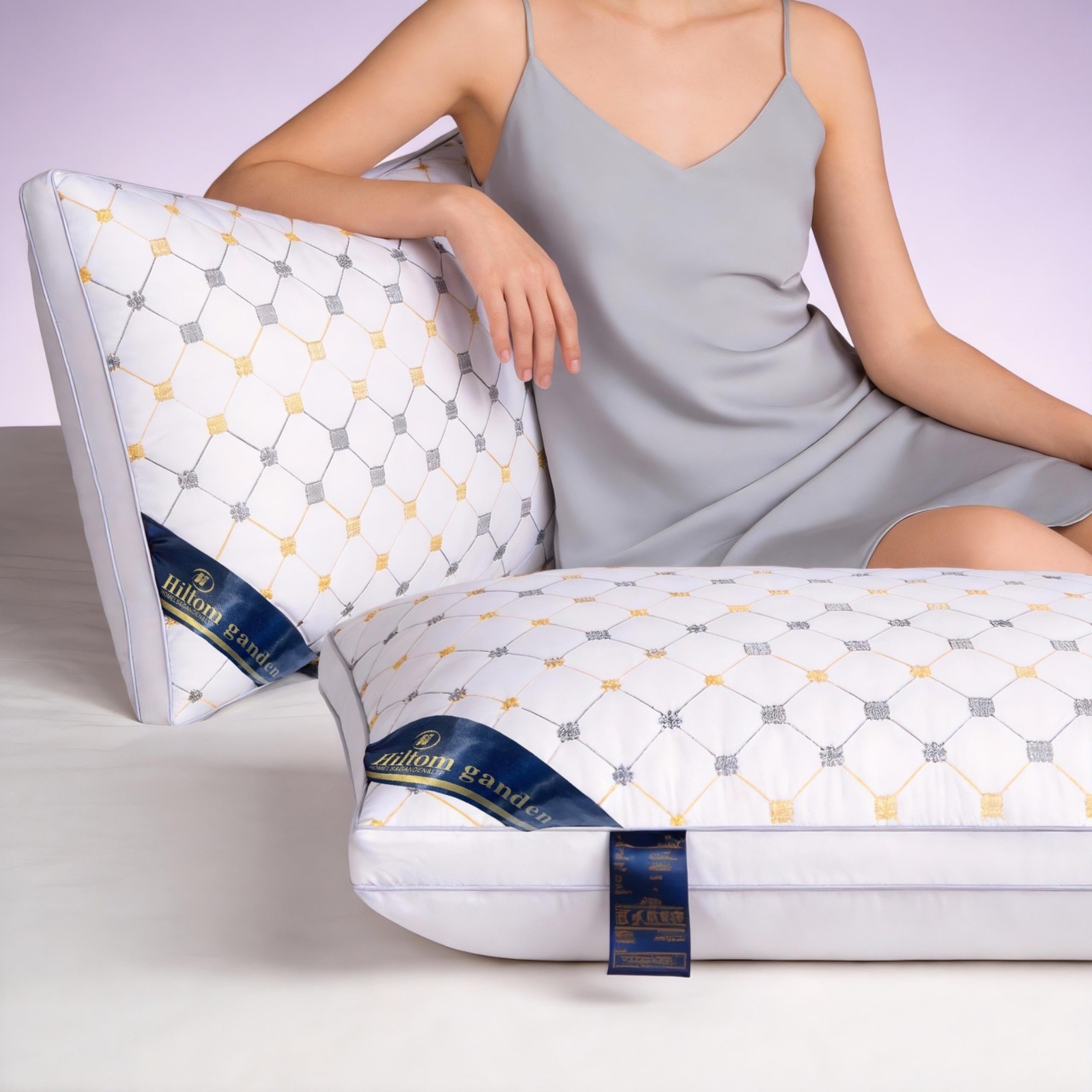Five-Star Hotel Pillow Insert for Home Use — Cervical Support, High Rebound,