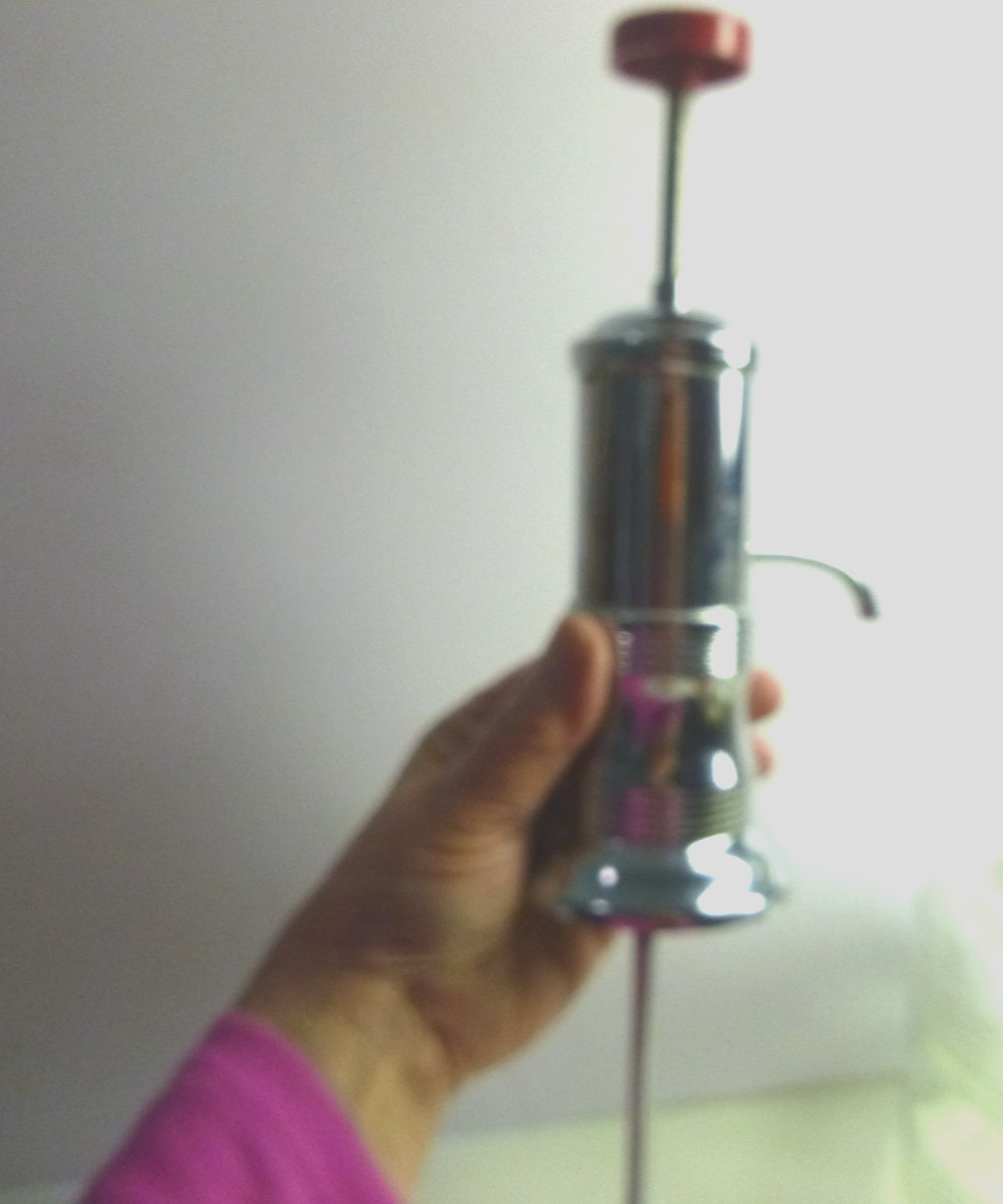 AS IS Vtg Park Sherman MCM Liquor Dispenser 6 Shot Glasses Rotating Chrome Tray