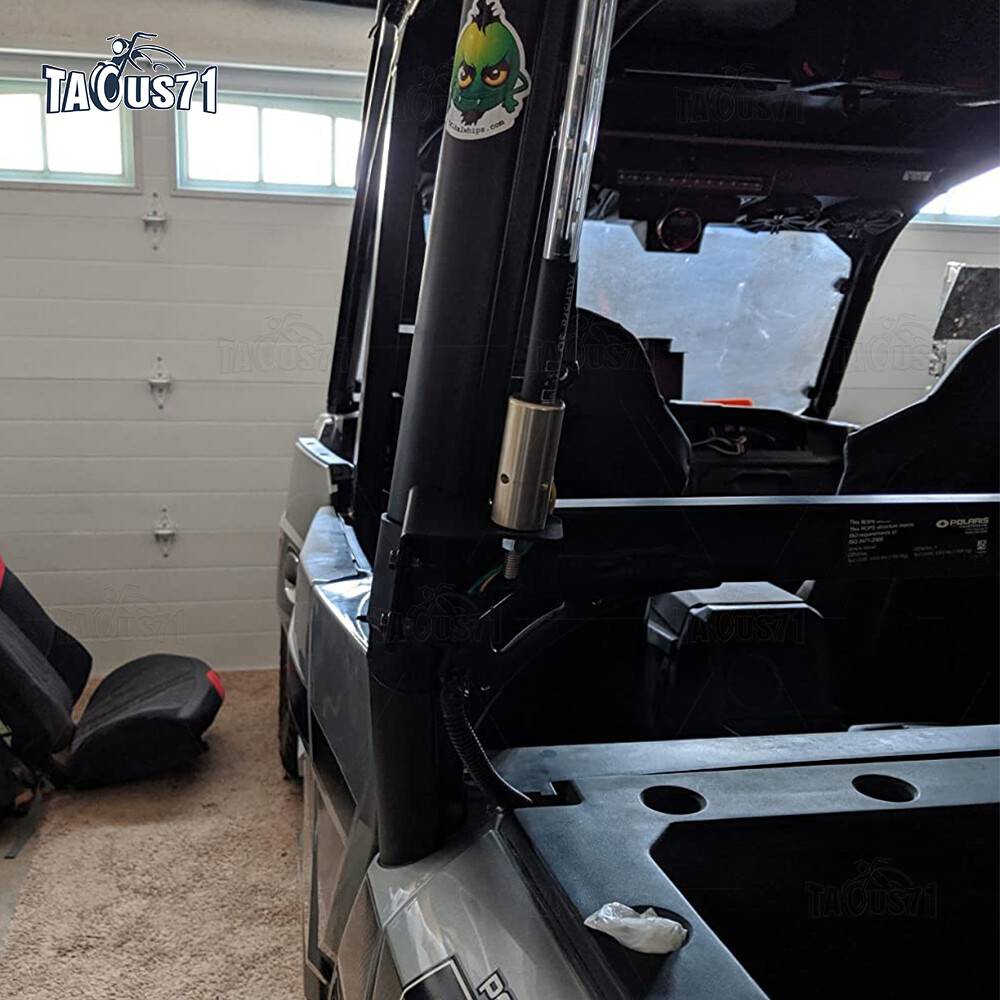 For POLARIS RANGER 570/900/1000 General Rear LED Whip Flag Light Mount Brackets