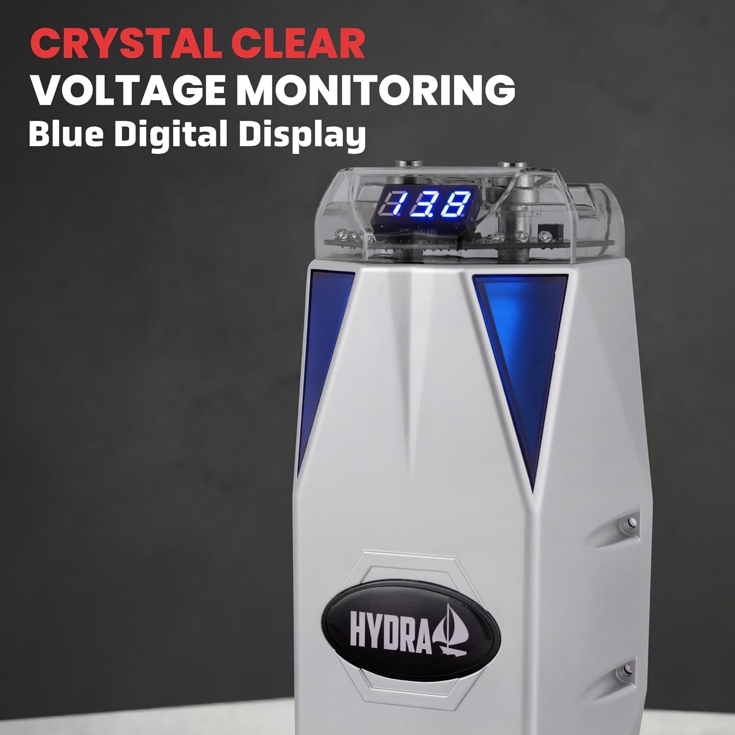 Pyle 0.3 Farad Digital Power Capacitor, High-Performance Car Audio Accessory