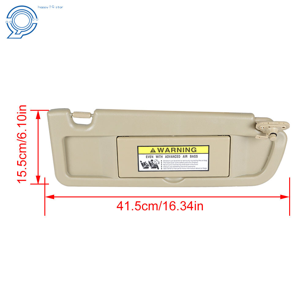 Right & Left Tan Sun Visor For 2006 2007 2008 2009 2010 2011 Honda Civic