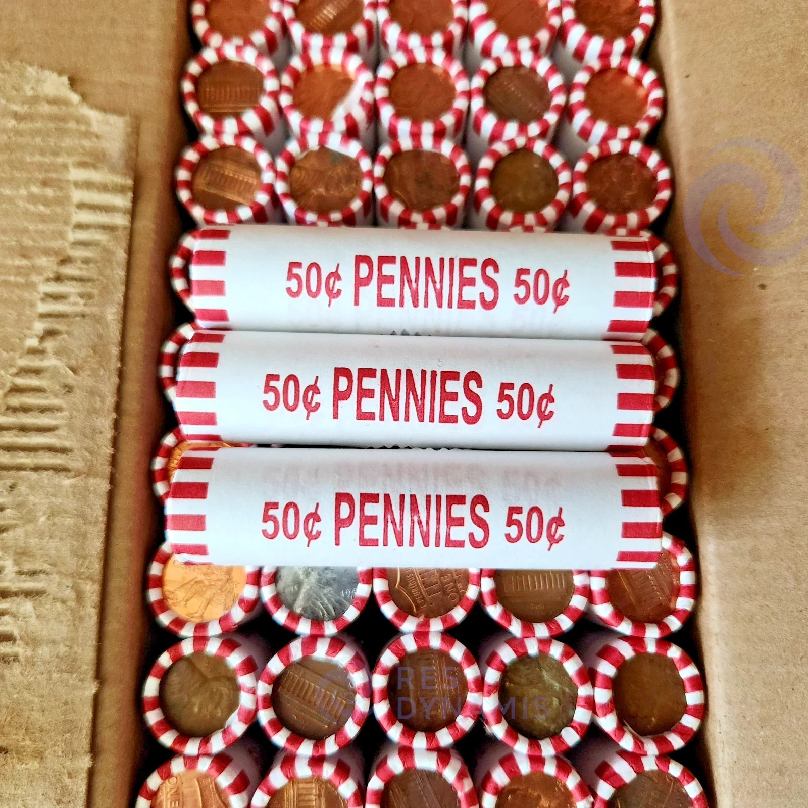 🔥 BANK SEALED Penny Rolls – 3 Full Rolls (150 Pennies) UNSEARCHED Bank Find‼️