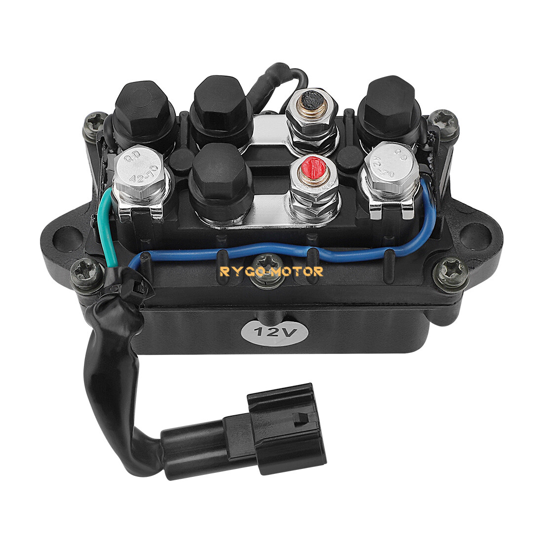 Engine Trim Relay Solenoid Box replaces for Yamaha 63P-81950-00-00, 63P819500000