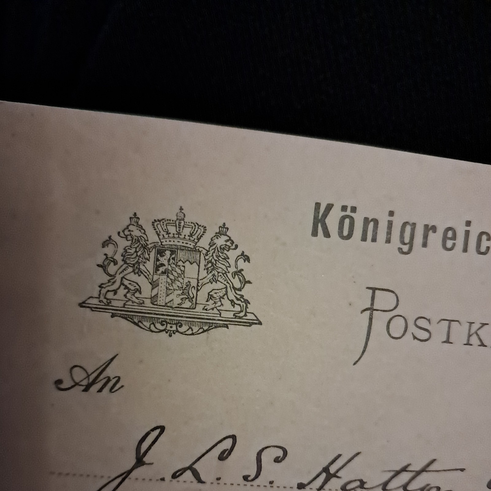 1894 GERMANY TO UK POSTCARD