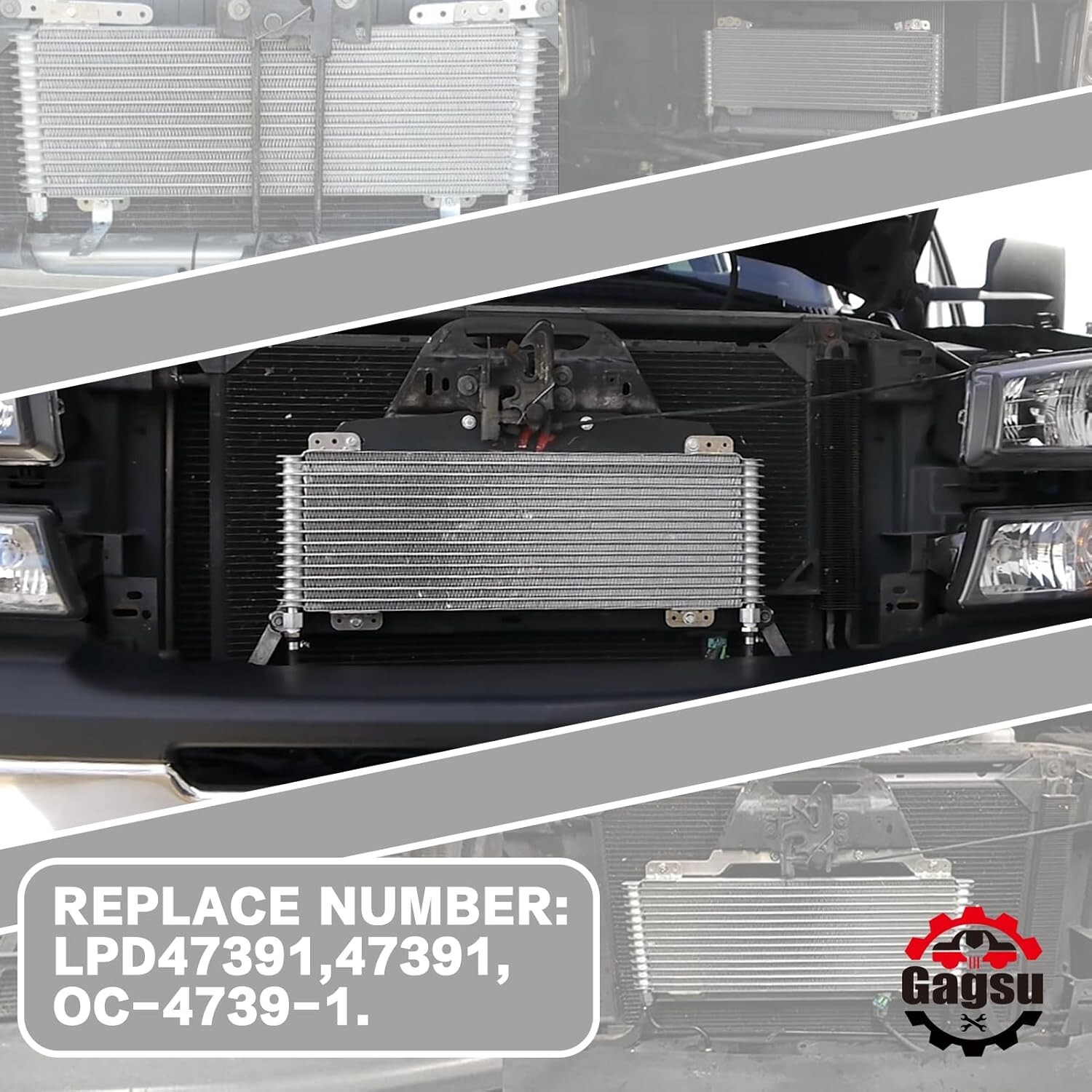 Low Pressure Drop 40k Transmission Oil Cooler Kit GVW Max 40,000 LPD47391