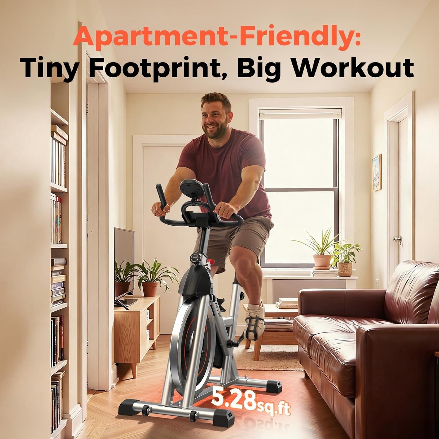 YOSUDA Exercise Bike 002 Stationary Indoor Cycle 30lb Flywheel 300lb Capacity Ma