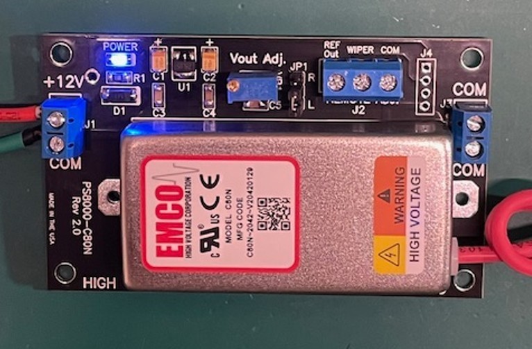 -8000VDC PROGRAMMABLE REGULATED HIGH VOLTAGE POWER SUPPLY - PMT ESL EMCO