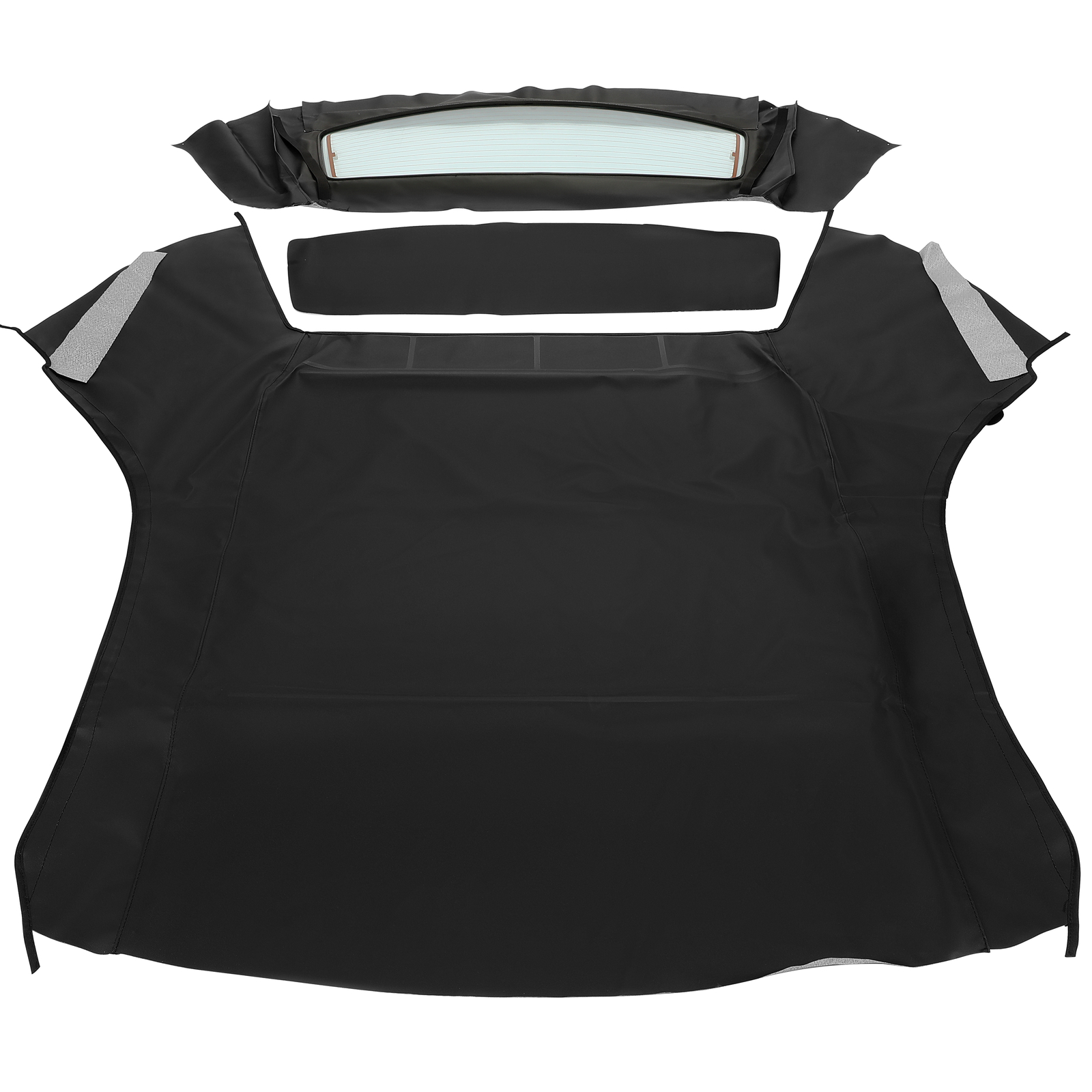 For Ford Mustang 1994-04 Convertible Soft Top w/Heated Glass Window, Black
