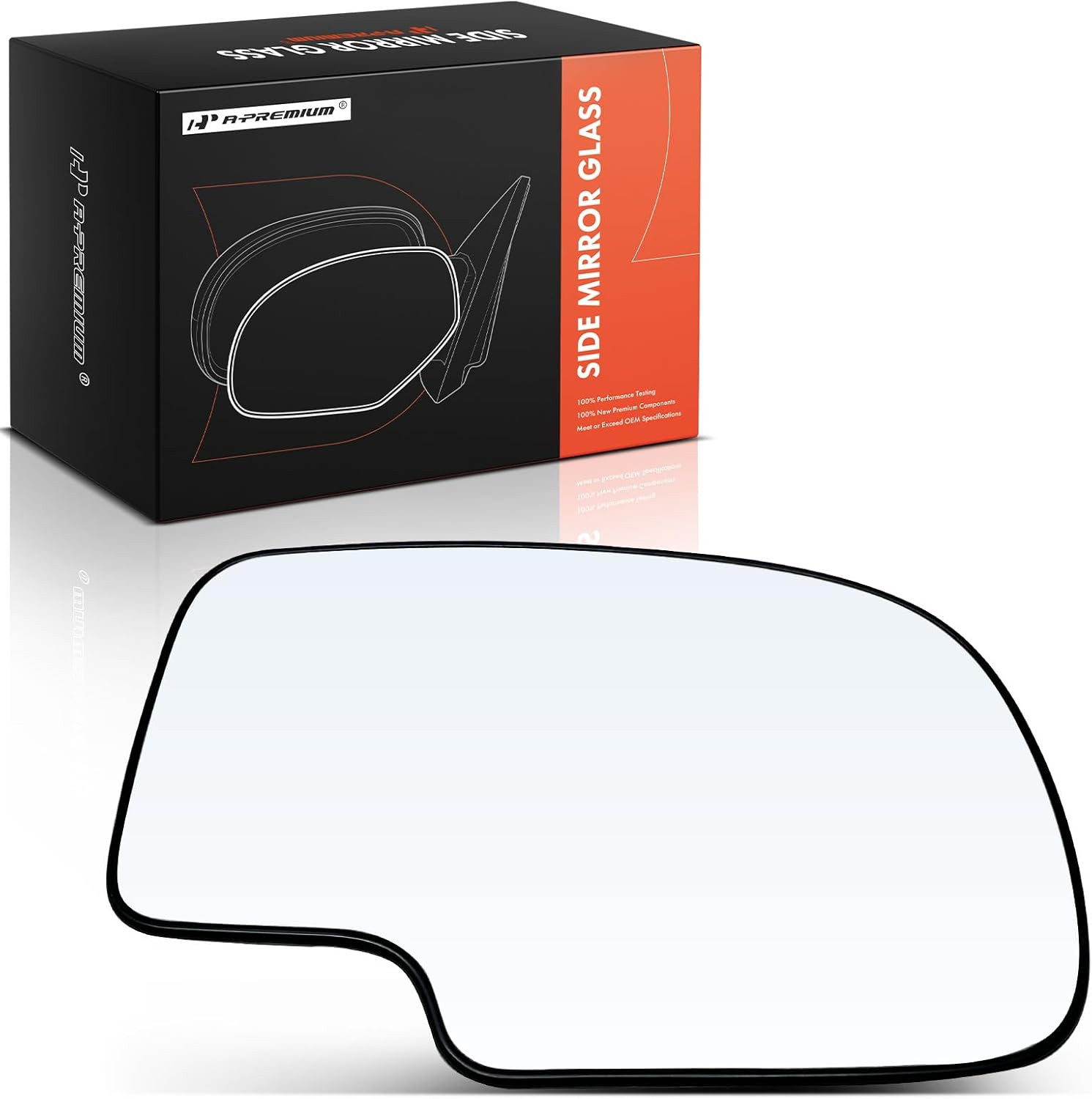 Right Heated Mirror Glass Passenger w/Backing Plate for Chevy GMC Cadillac