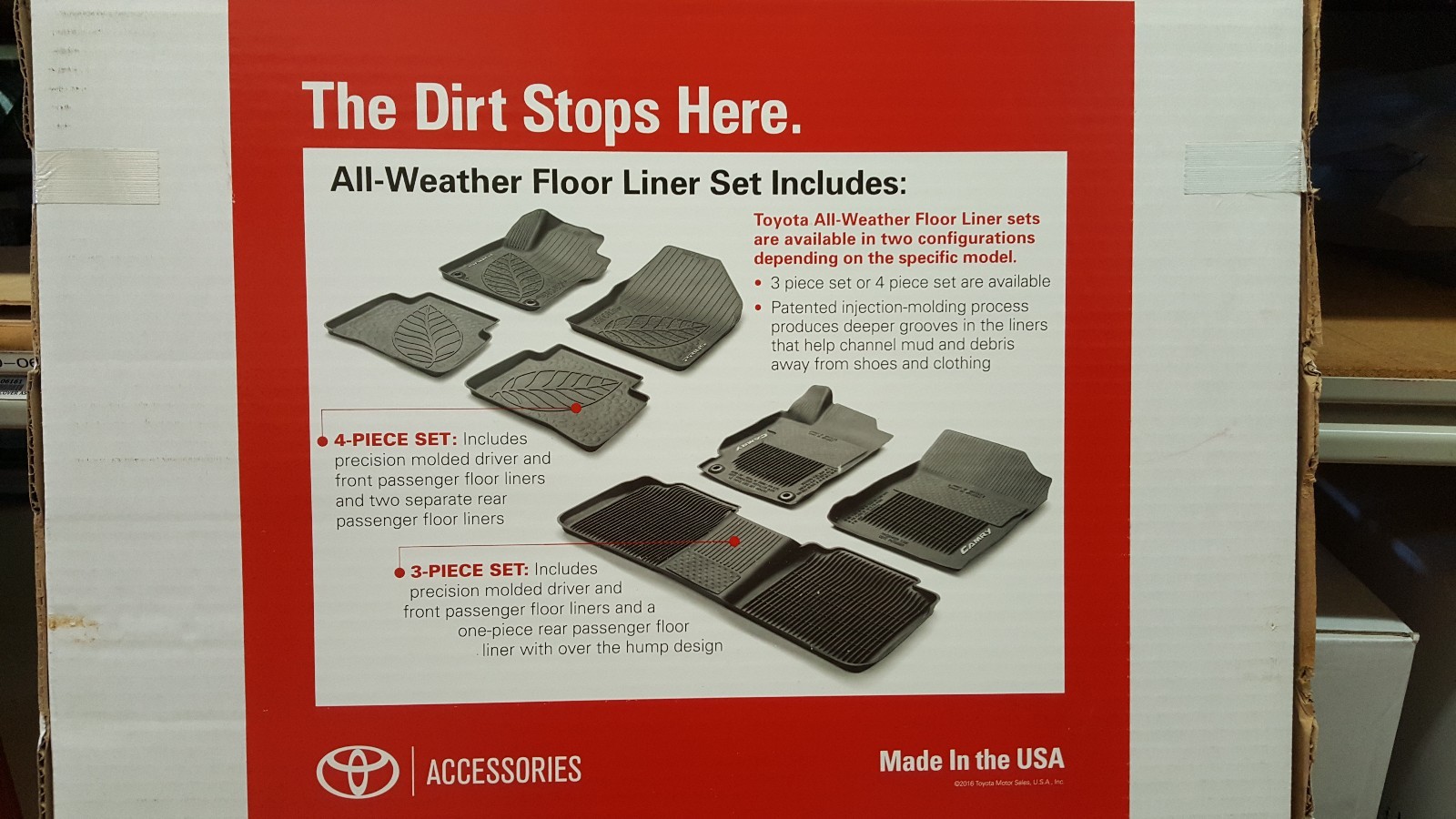 2013 - 2022 Toyota 4Runner OEM All Weather Mats Liners Set of 3 PT908-89160-02
