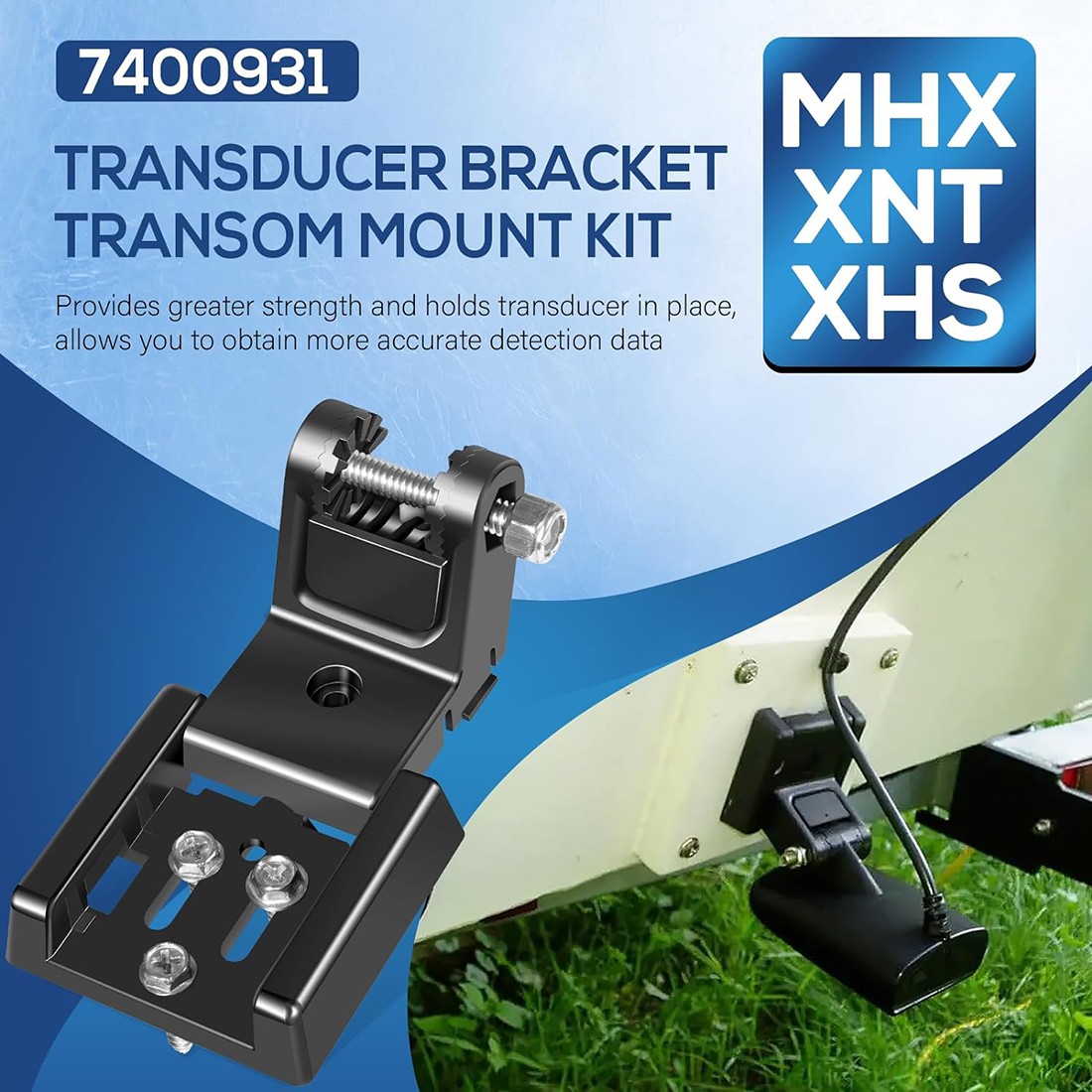 for Humminbird 740093-1 Transducer Mount MHX XNT Hardware Transom Mount Bracket