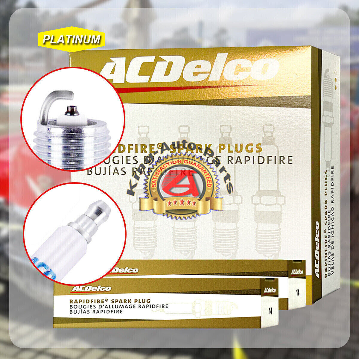 GM01 Distributor & AcDelco Spark Plugs & Wires for 96-02 GMC Cadillac Chevy 5.7L