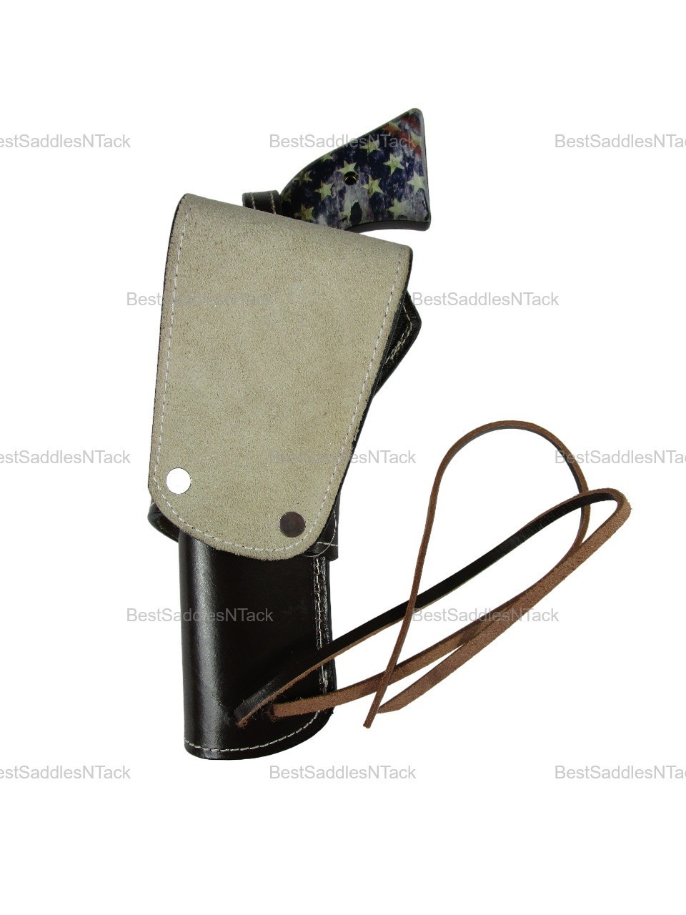 LEATHER HOLSTER FOR HERITAGE ROUGH RIDER SINGLE ACTION REVOLVER OWB CARRY