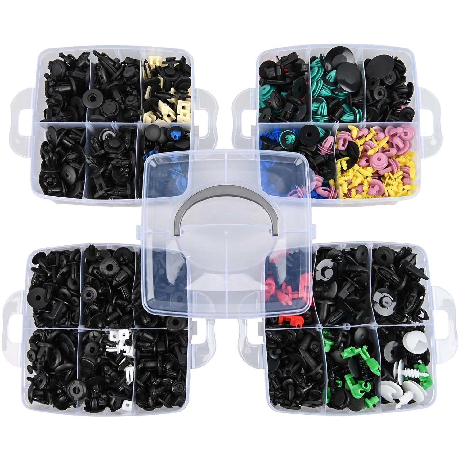 Nilight 1295Pcs Car Push Retainer Clips Auto Fasteners Kit-37 Sizes