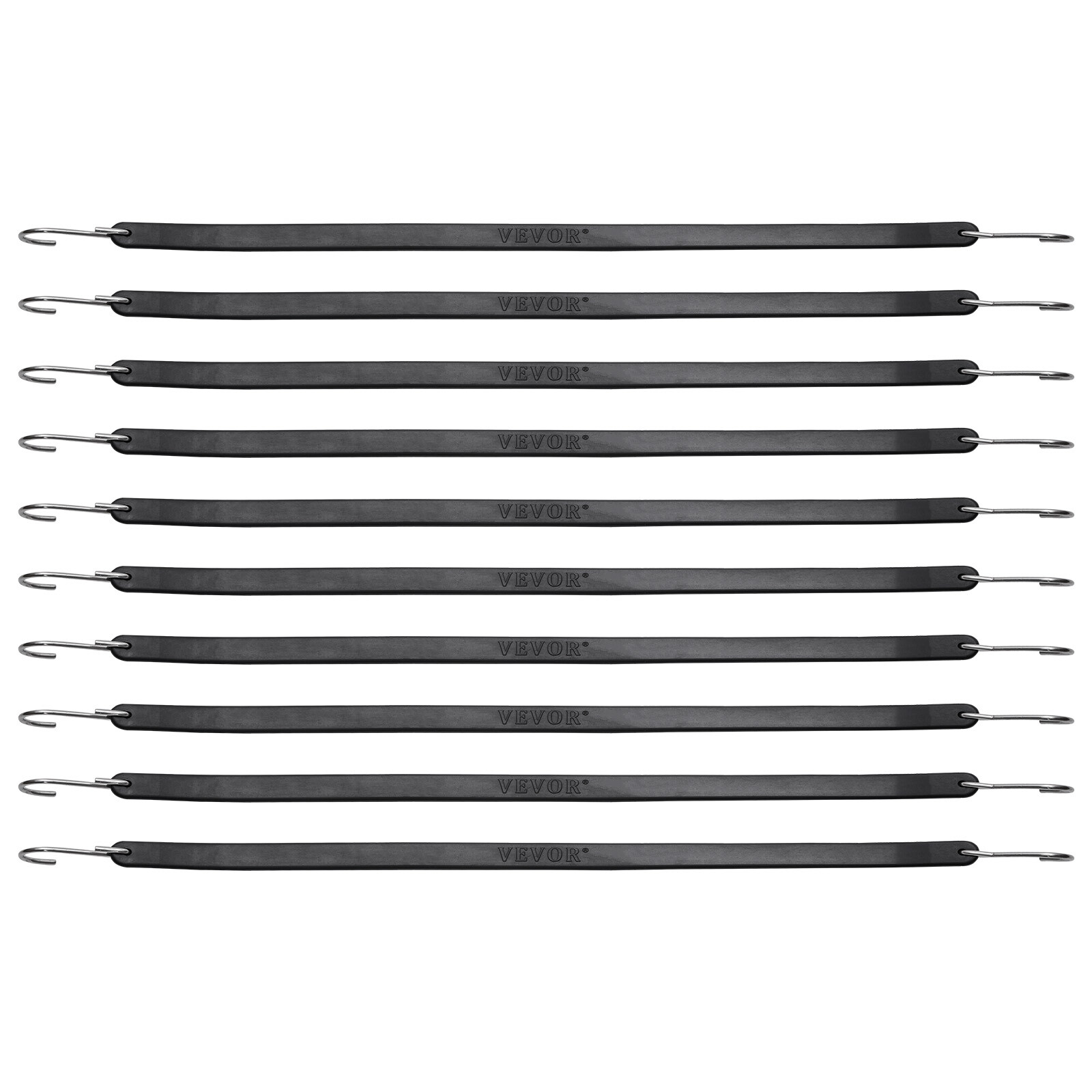 VEVOR 50 Pack 21" Bungee Straps Set Heavy Duty Rubber Bungee Cord w/S-Hook