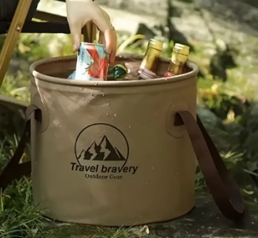 Camping Bucket Foldable 5 Liter Water Bucket Light and Portable