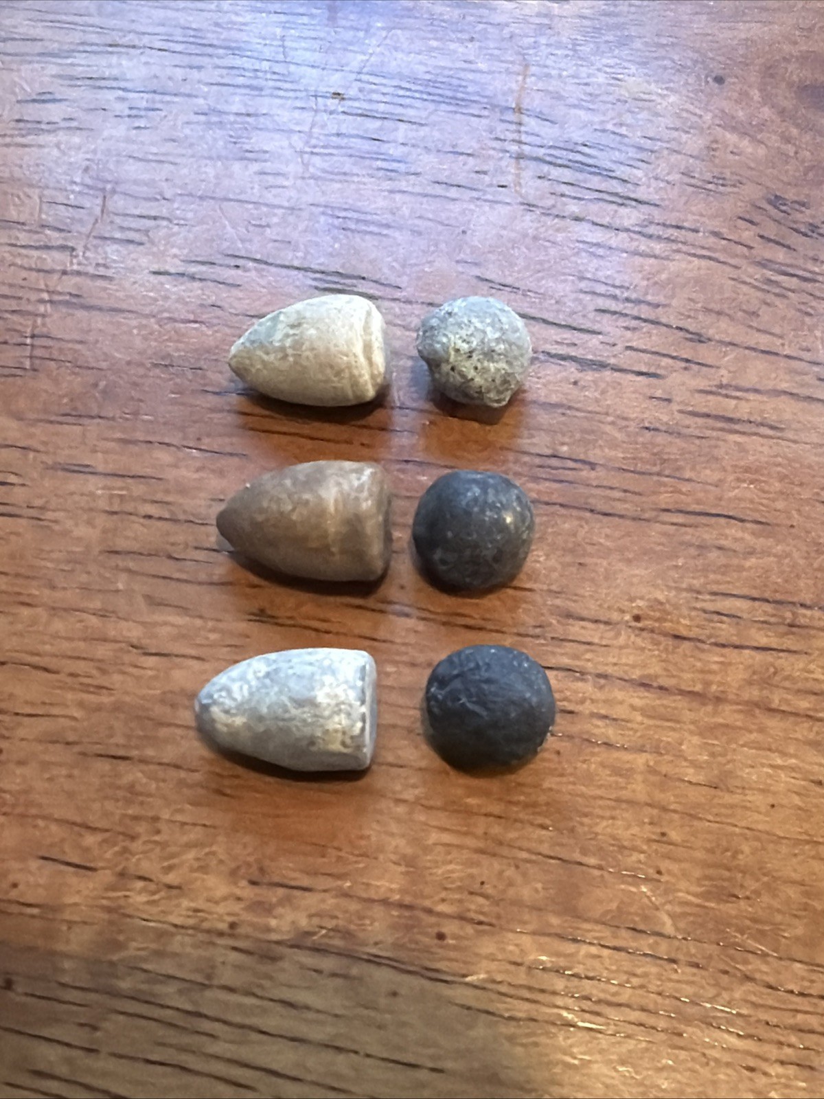 3 Excavated Civil War .32 Cal. Colt Pistol Bullets and Round Balls-Richmond, Va