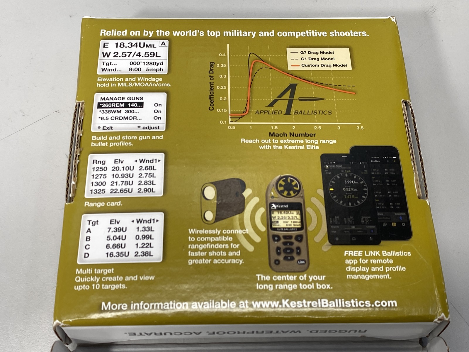 Kestrel 5700 Elite Ballistics Weather Meter - Flat Dark Earth