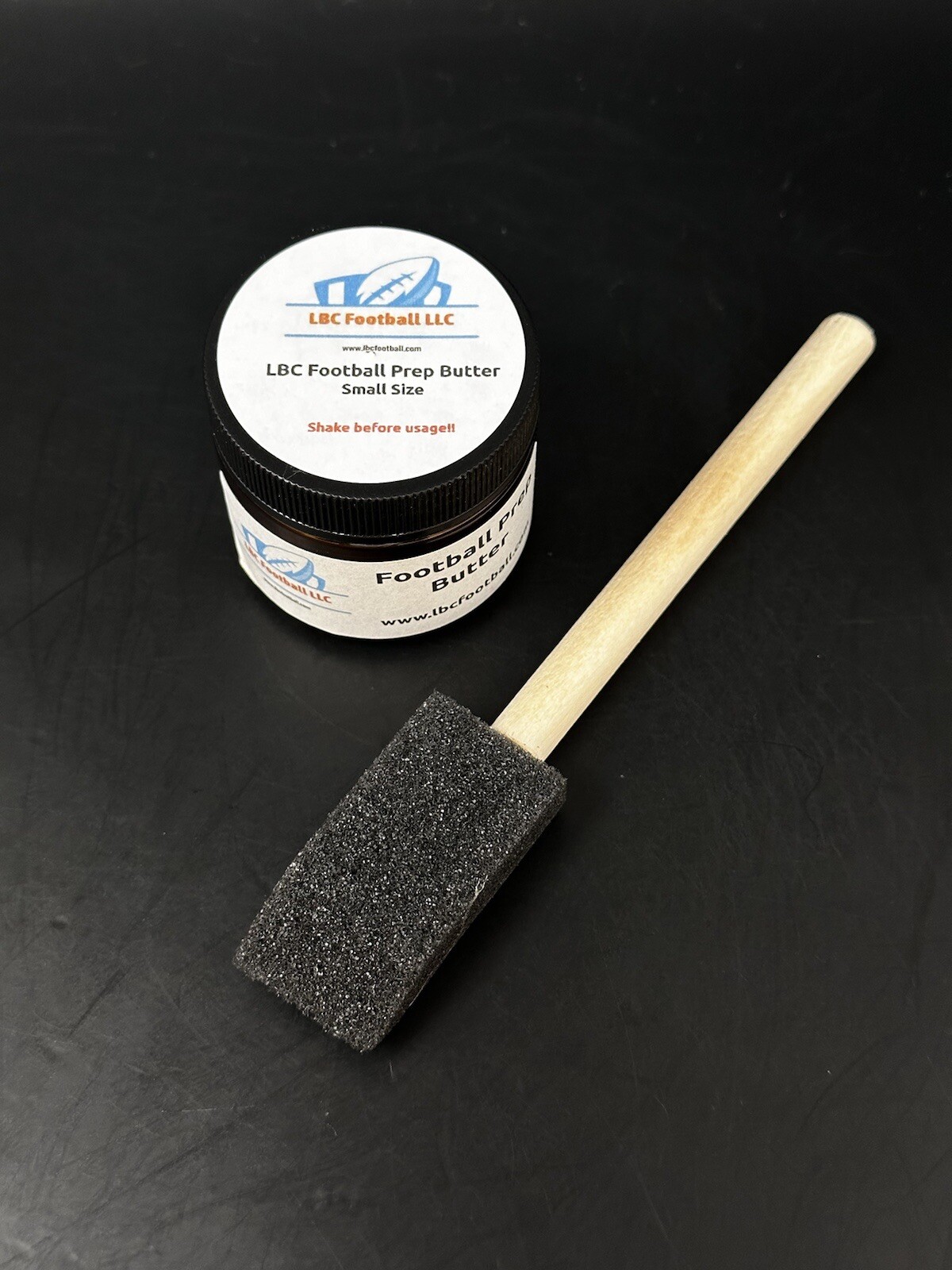 LBC Football Prep Butter 2oz Size Rubbing Mud Compound Game Prepping Footballs