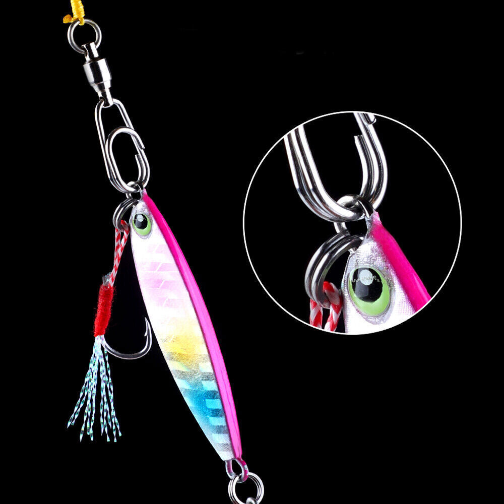 Ball Bearing Fishing Swivel Fast Snap Split Ring 33-220lb Quick Clip Connector